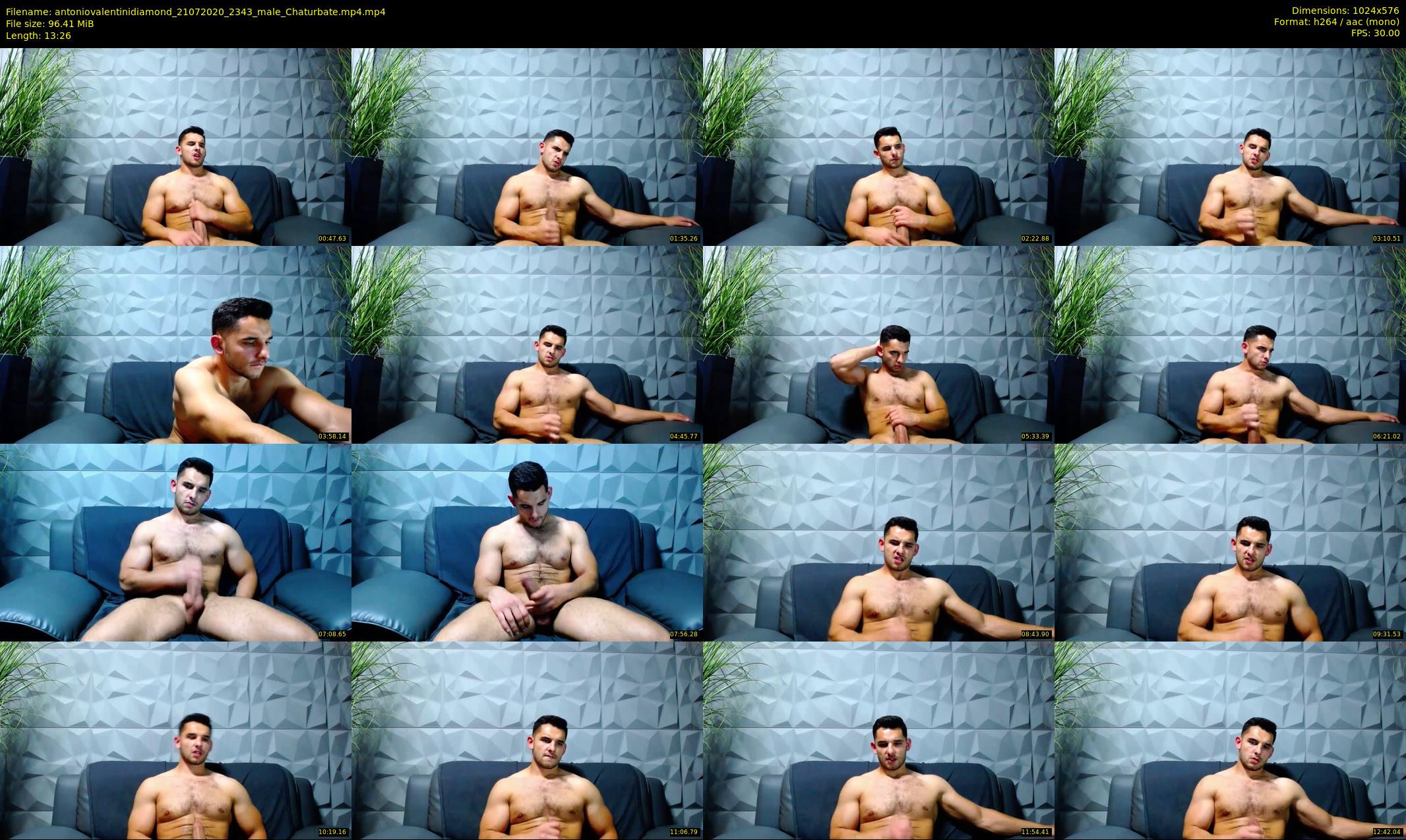 antoniovalentinidiamond — 14 minute Chaturbate male cam show recording, 480p, Jul 21, 2020