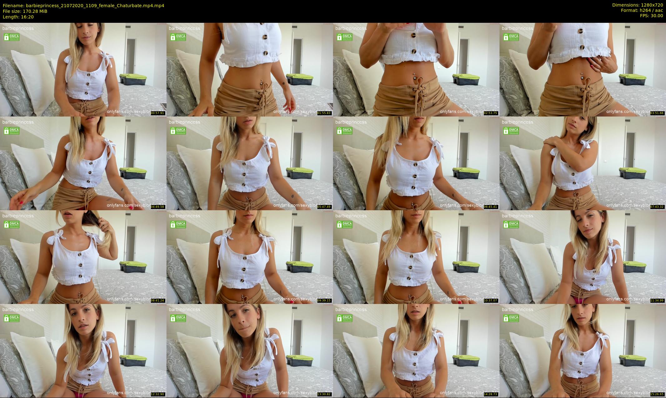 barbieprincess — 17 minute Chaturbate female cam show recording, 720p, Jul 21, 2020