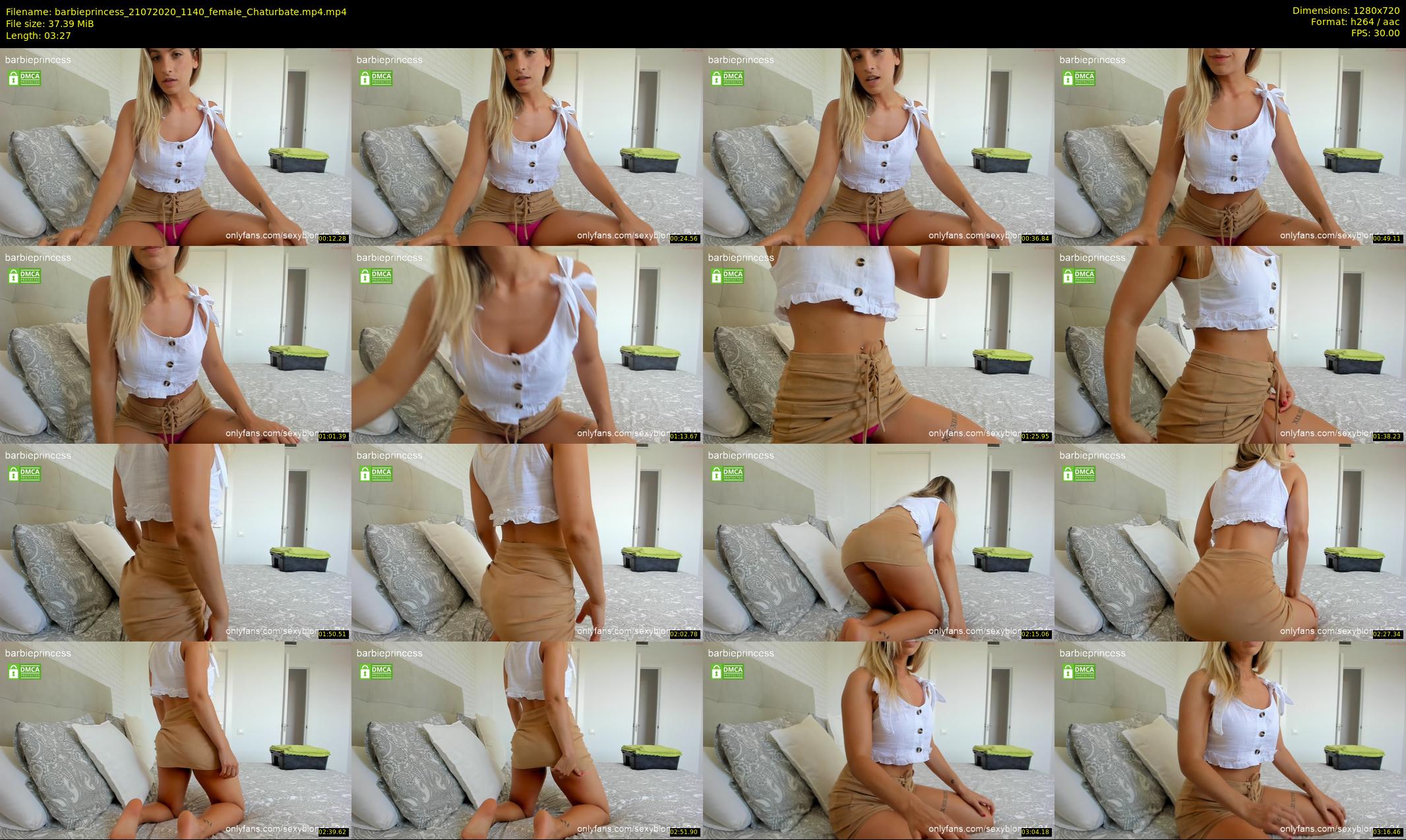 barbieprincess — 4 minute Chaturbate female cam show recording, 720p, Jul 21, 2020