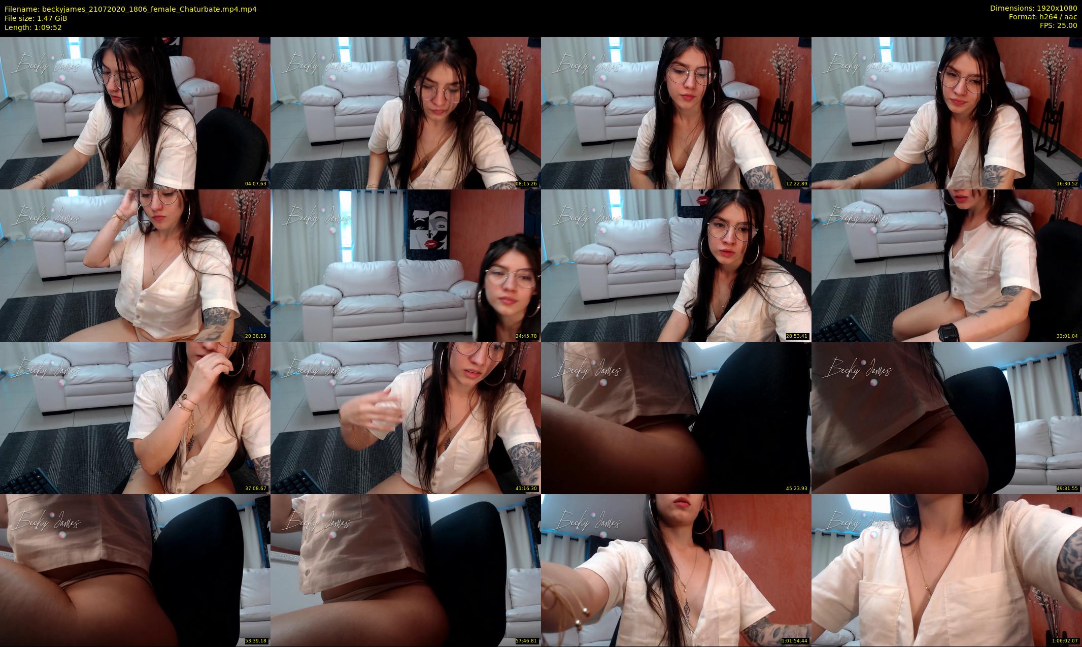 beckyjames — 70 minute Chaturbate female cam show recording, 1080p, Jul 21, 2020