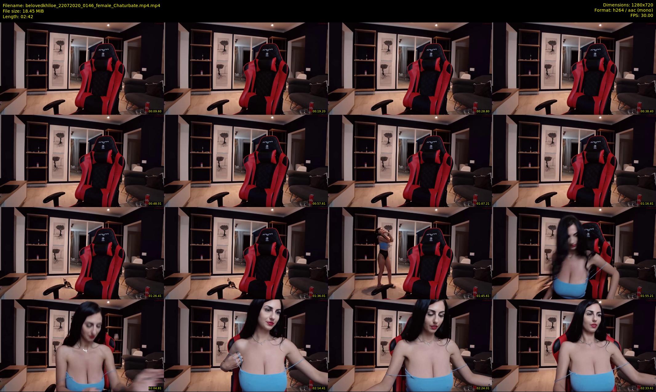 belovedkhlloe — 3 minute Chaturbate female cam show recording, 720p, Jul 22, 2020