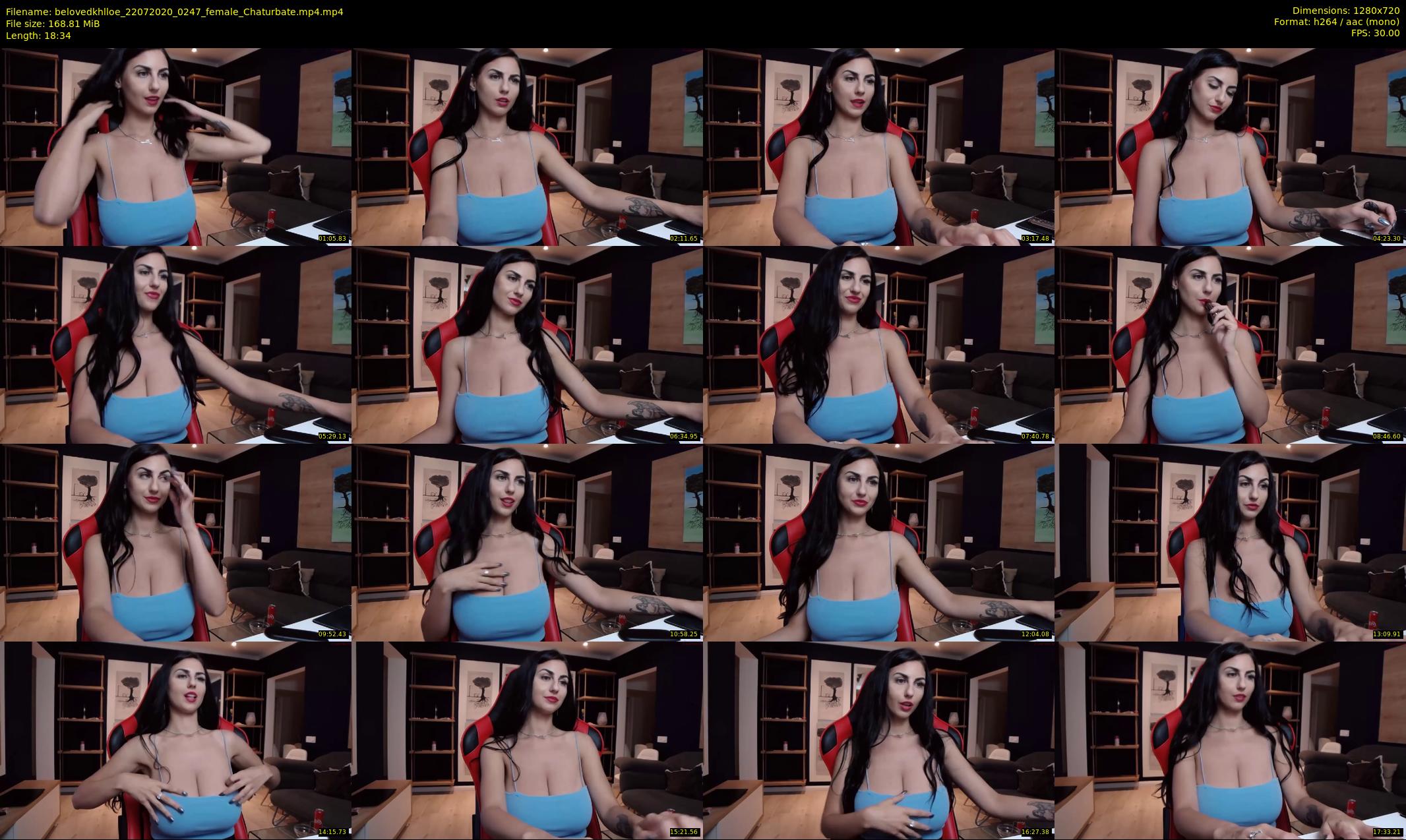 belovedkhlloe — 19 minute Chaturbate female cam show recording, 720p, Jul 22, 2020
