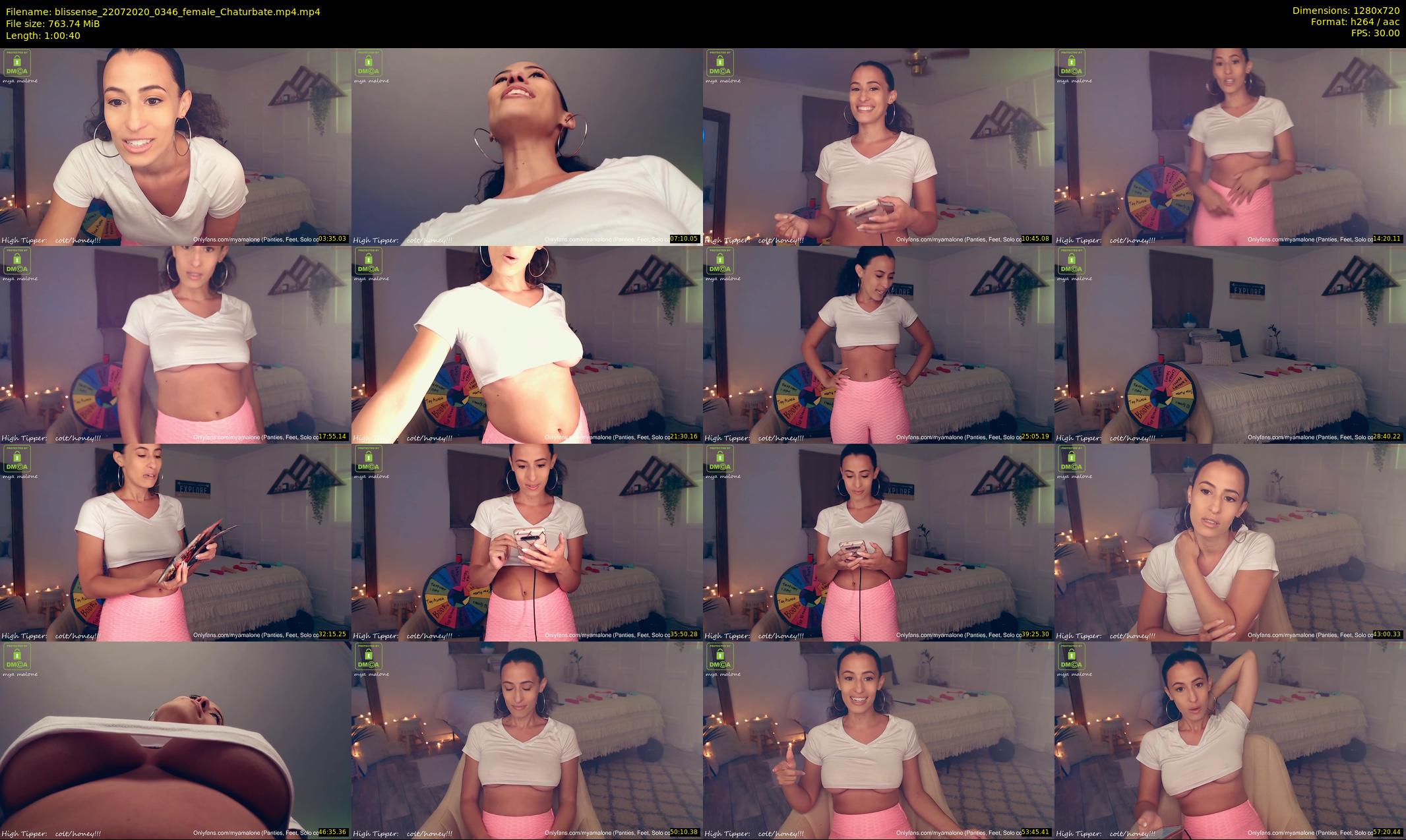 blissense — 61 minute Chaturbate female cam show recording, 720p, Jul 22, 2020