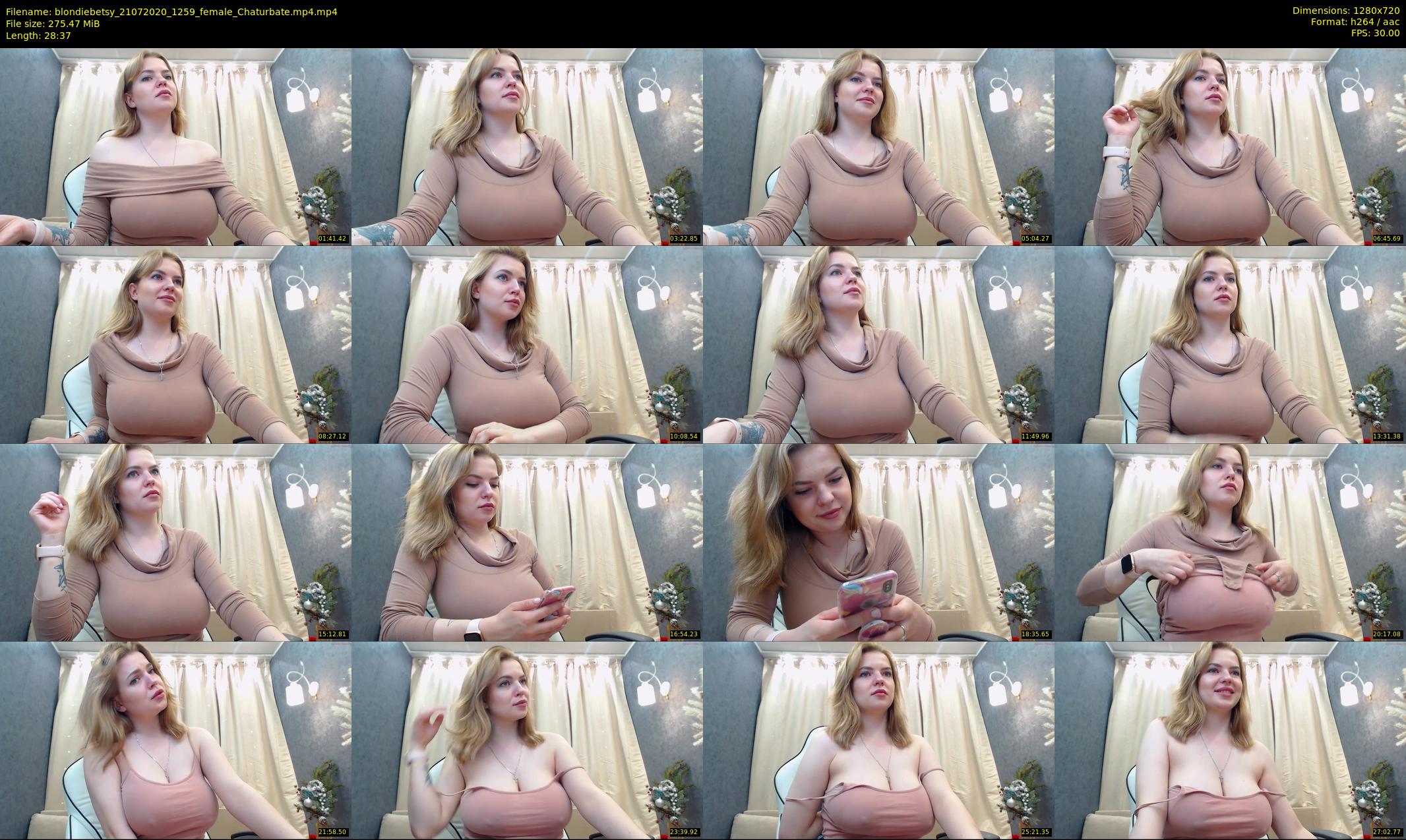 blondiebetsy — 29 minute Chaturbate female cam show recording, 720p, Jul 21, 2020