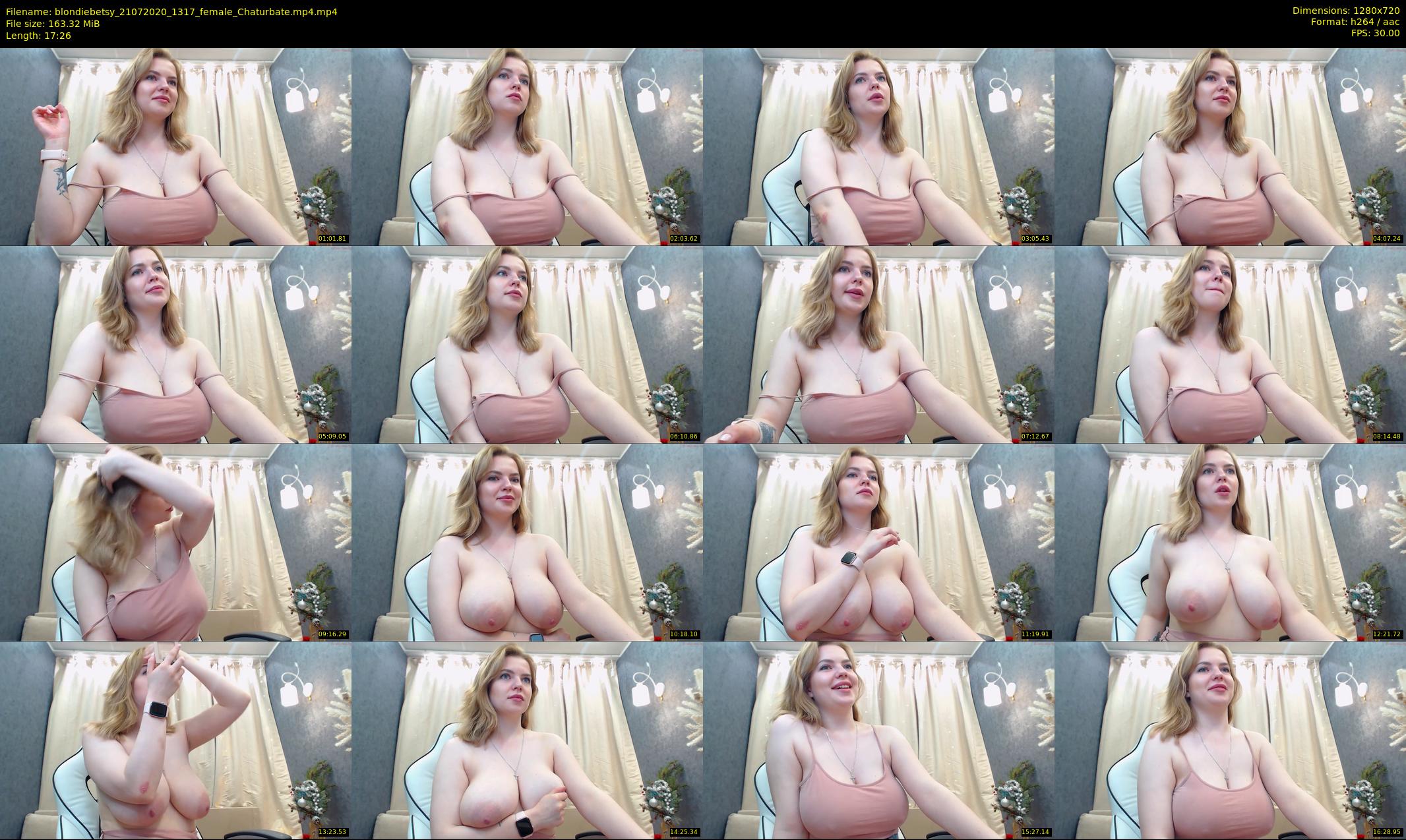 blondiebetsy — 18 minute Chaturbate female cam show recording, 720p, Jul 21, 2020