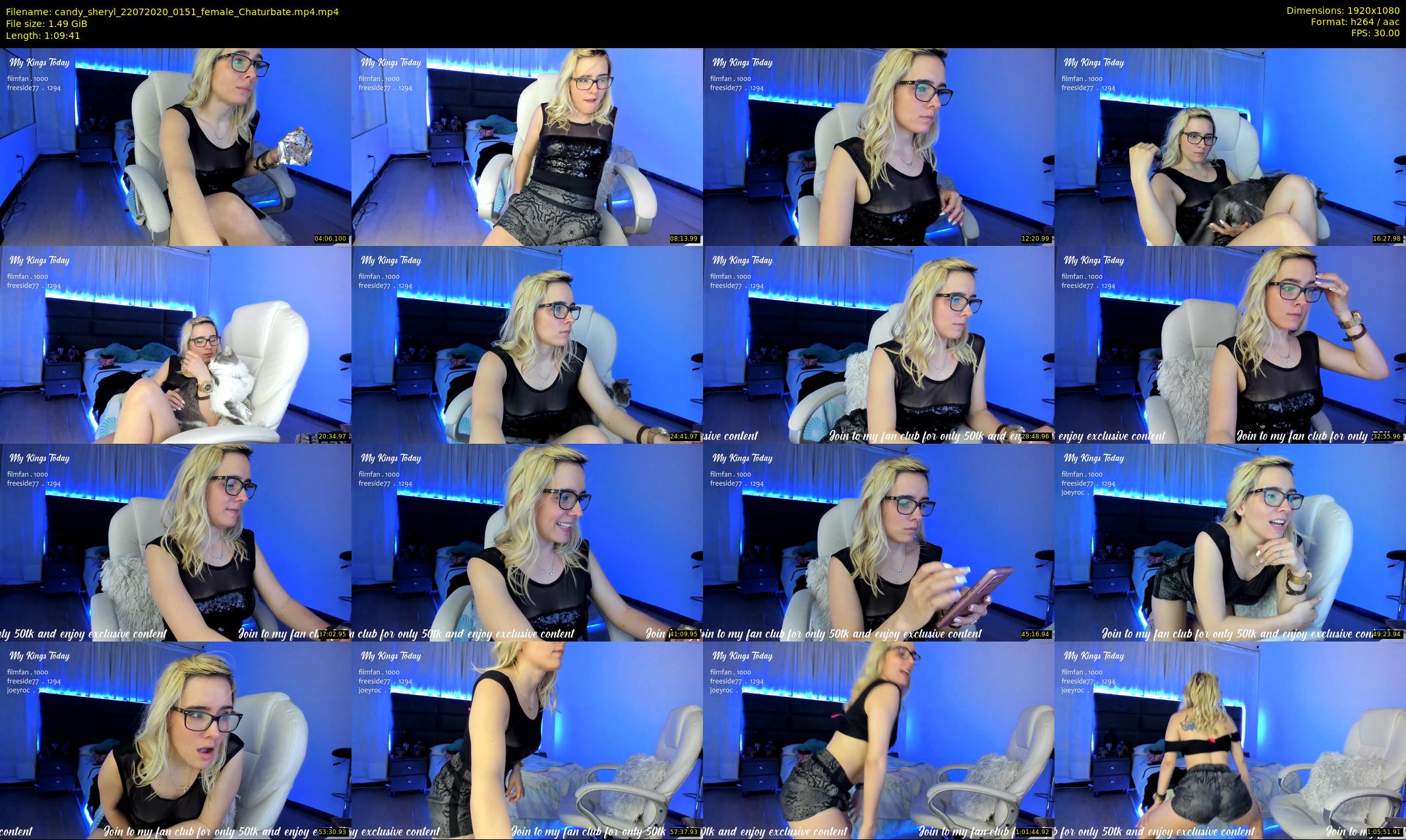candy_sheryl — 70 minute Chaturbate female cam show recording, 1080p, Jul 22, 2020