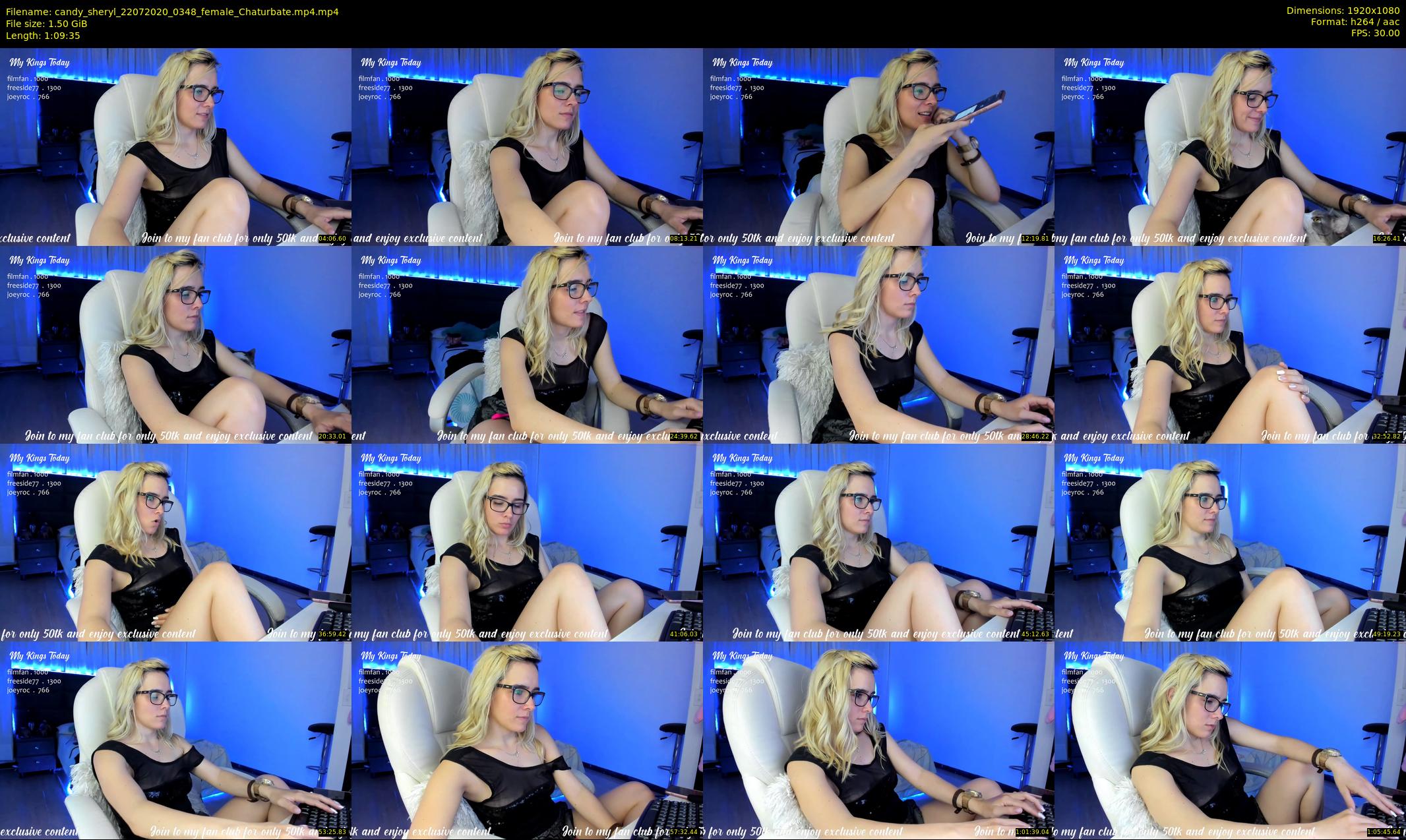 candy_sheryl — 70 minute Chaturbate female cam show recording, 1080p, Jul 22, 2020