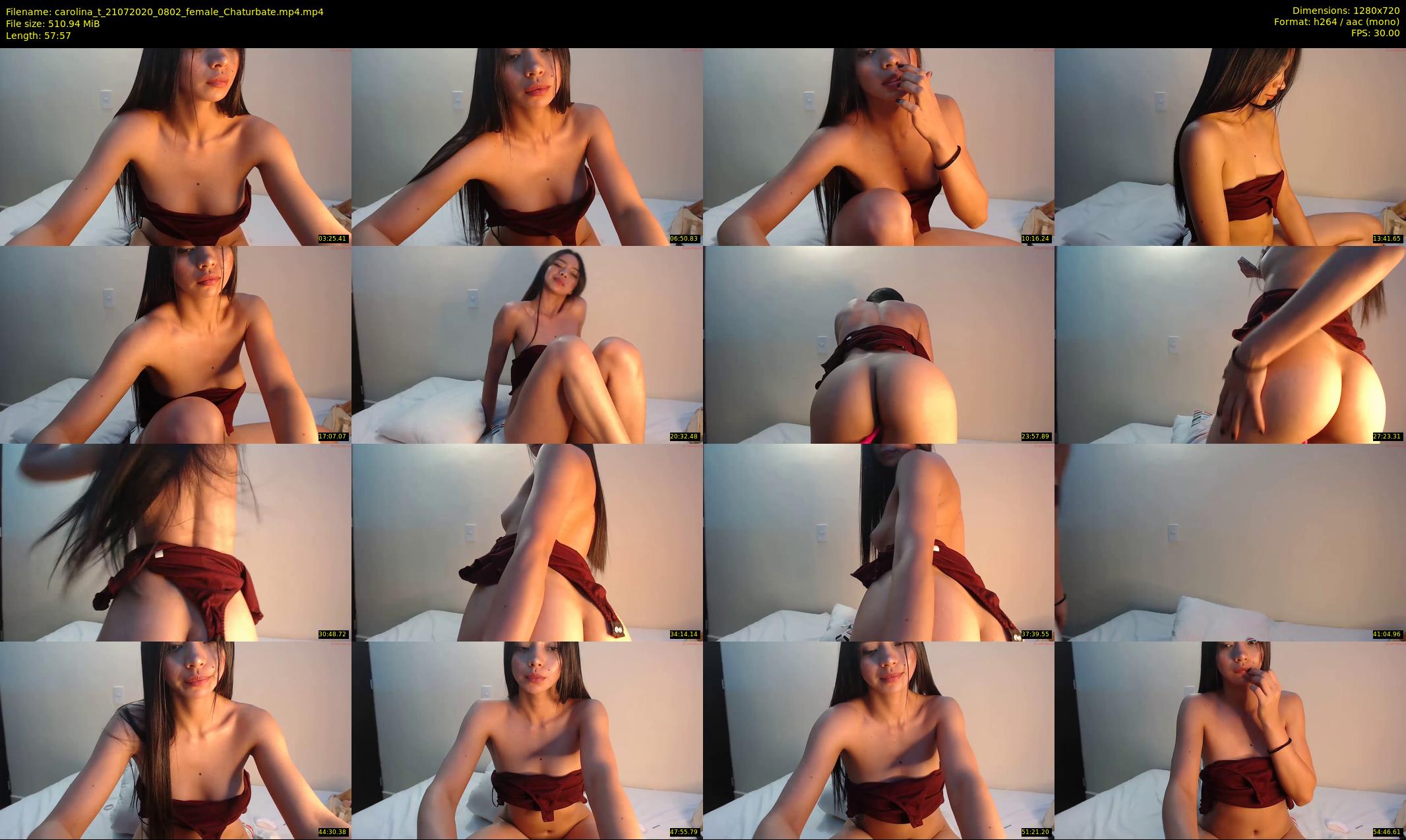 carolina_t — 58 minute Chaturbate female cam show recording, 720p, Jul 21, 2020