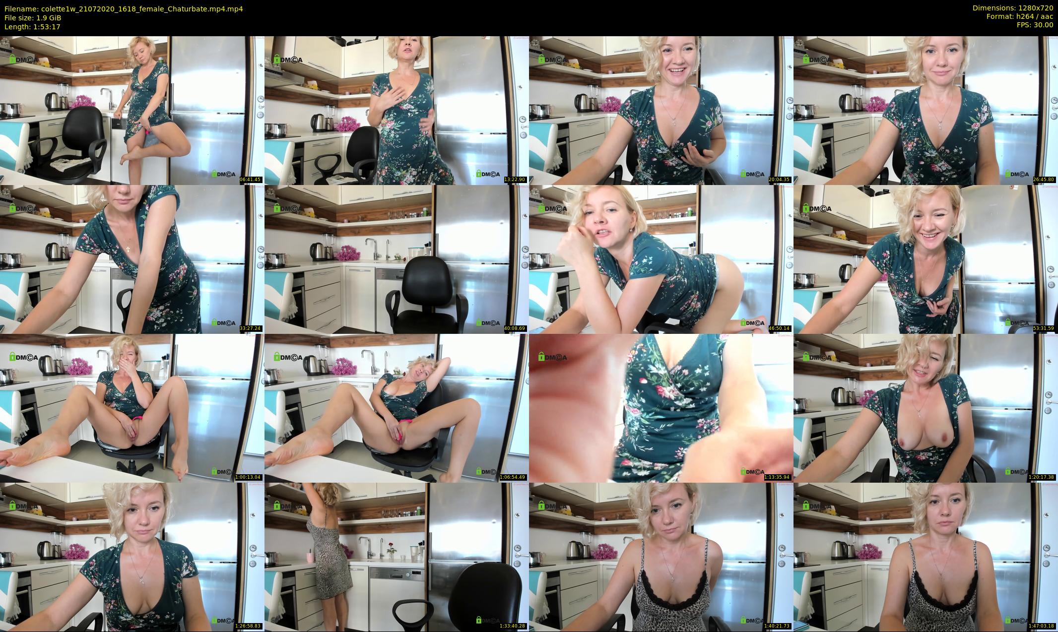 colette1w — 114 minute Chaturbate female cam show recording, 720p, Jul 21, 2020