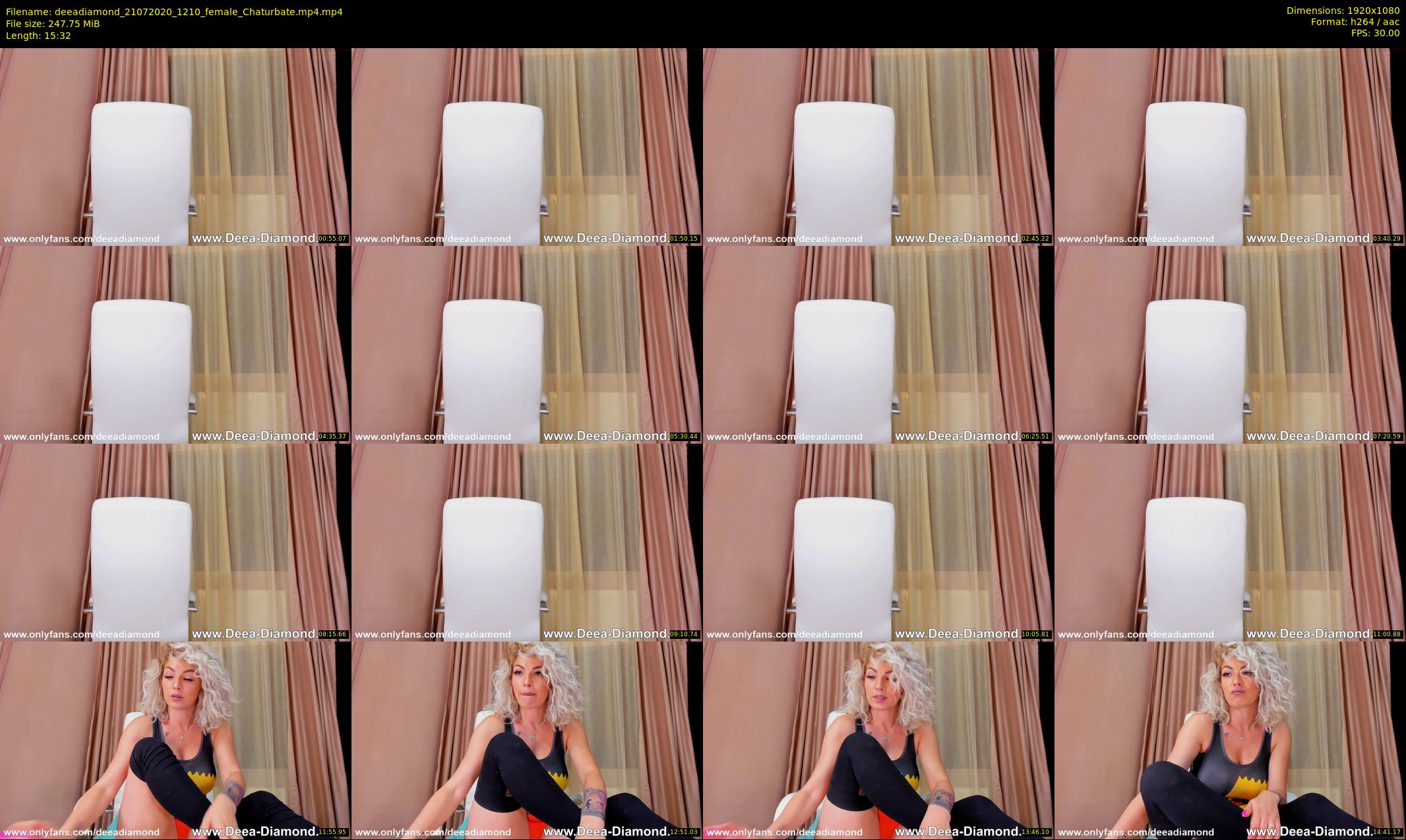 deeadiamond — 16 minute Chaturbate female cam show recording, 1080p, Jul 21, 2020