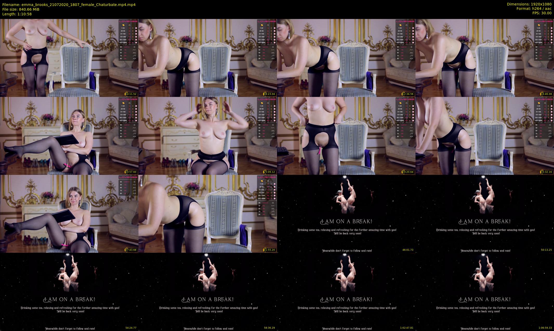 emma_brooks — 71 minute Chaturbate female cam show recording, 1080p, Jul 21, 2020