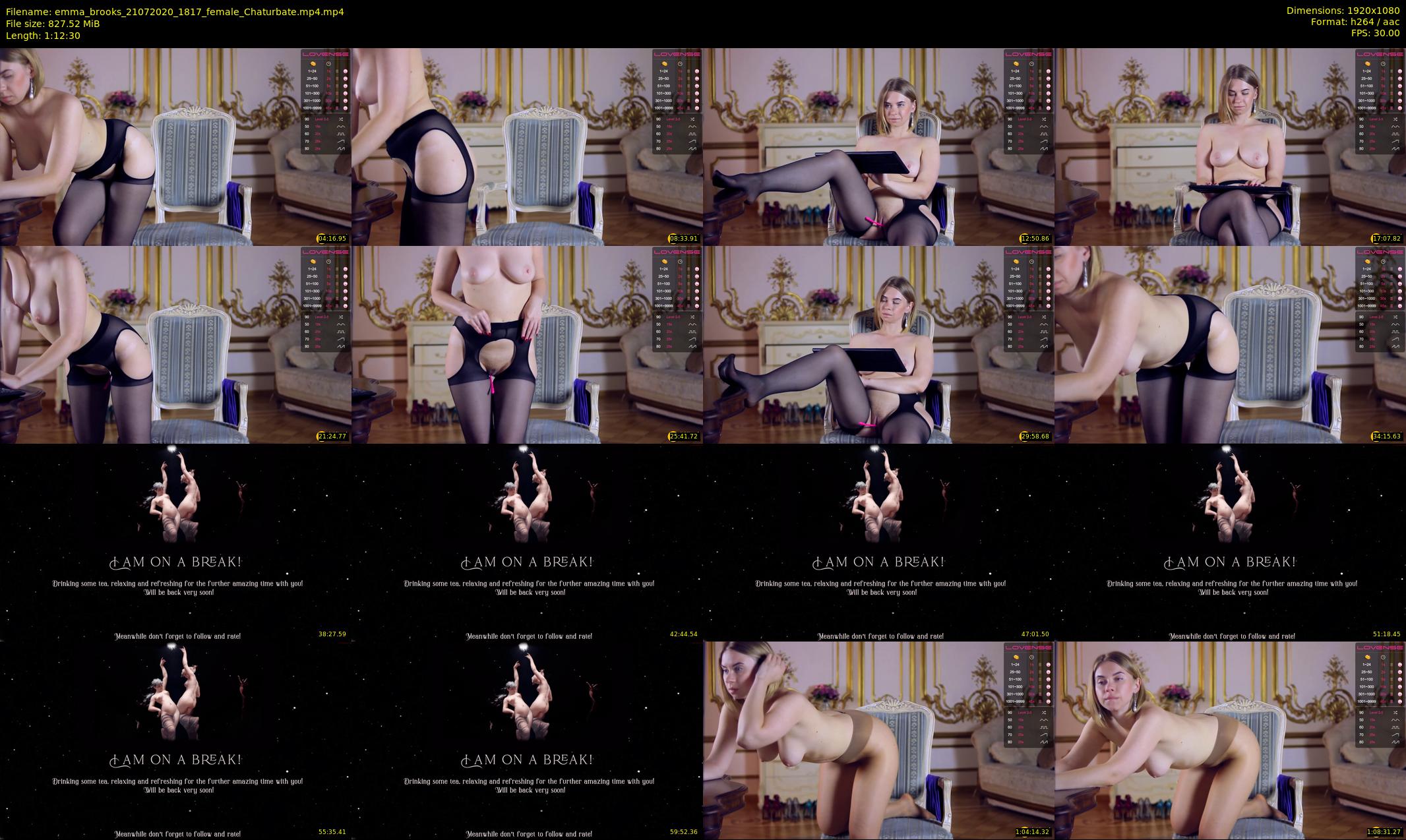 emma_brooks — 73 minute Chaturbate female cam show recording, 1080p, Jul 21, 2020