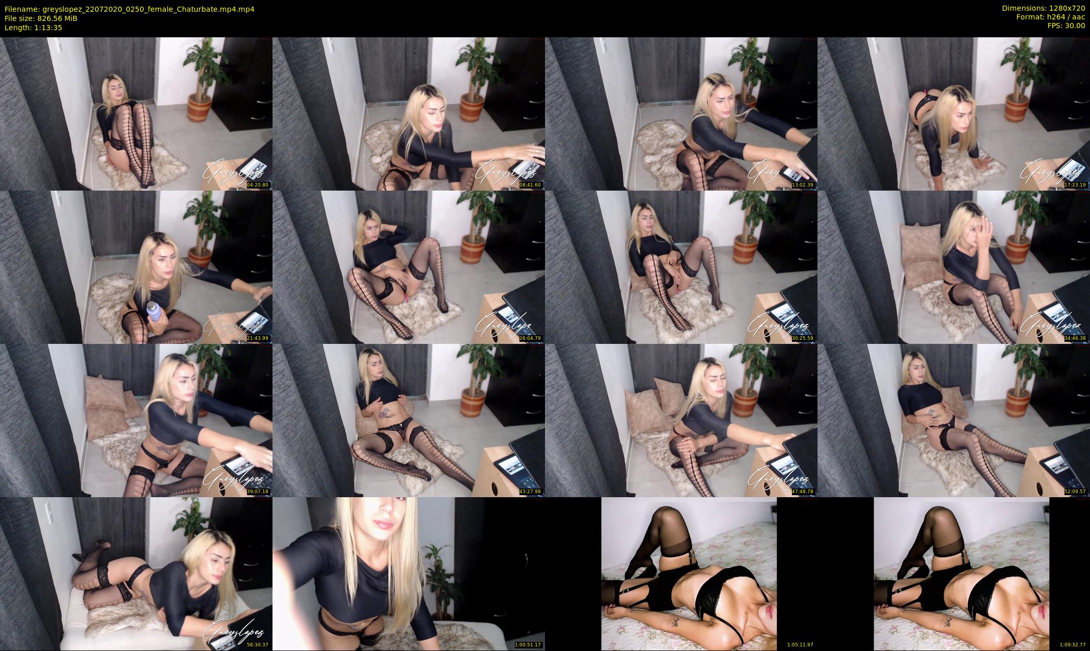 greyslopez — 74 minute Chaturbate female cam show recording, 720p, Jul 22, 2020