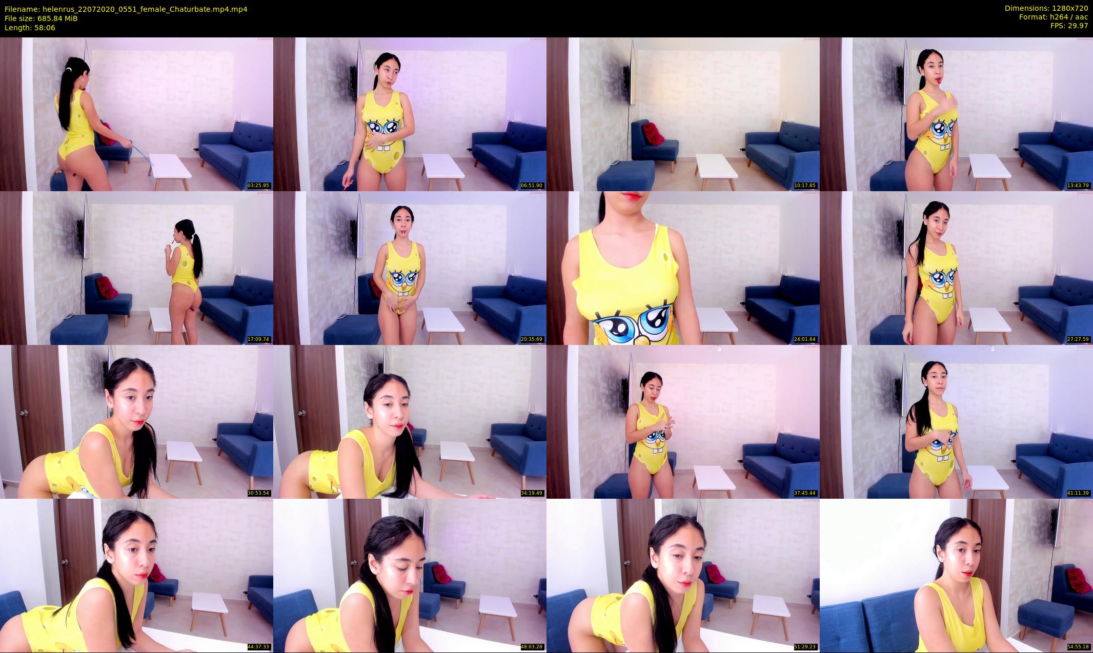 helenrus — 59 minute Chaturbate female cam show recording, 720p, Jul 22, 2020
