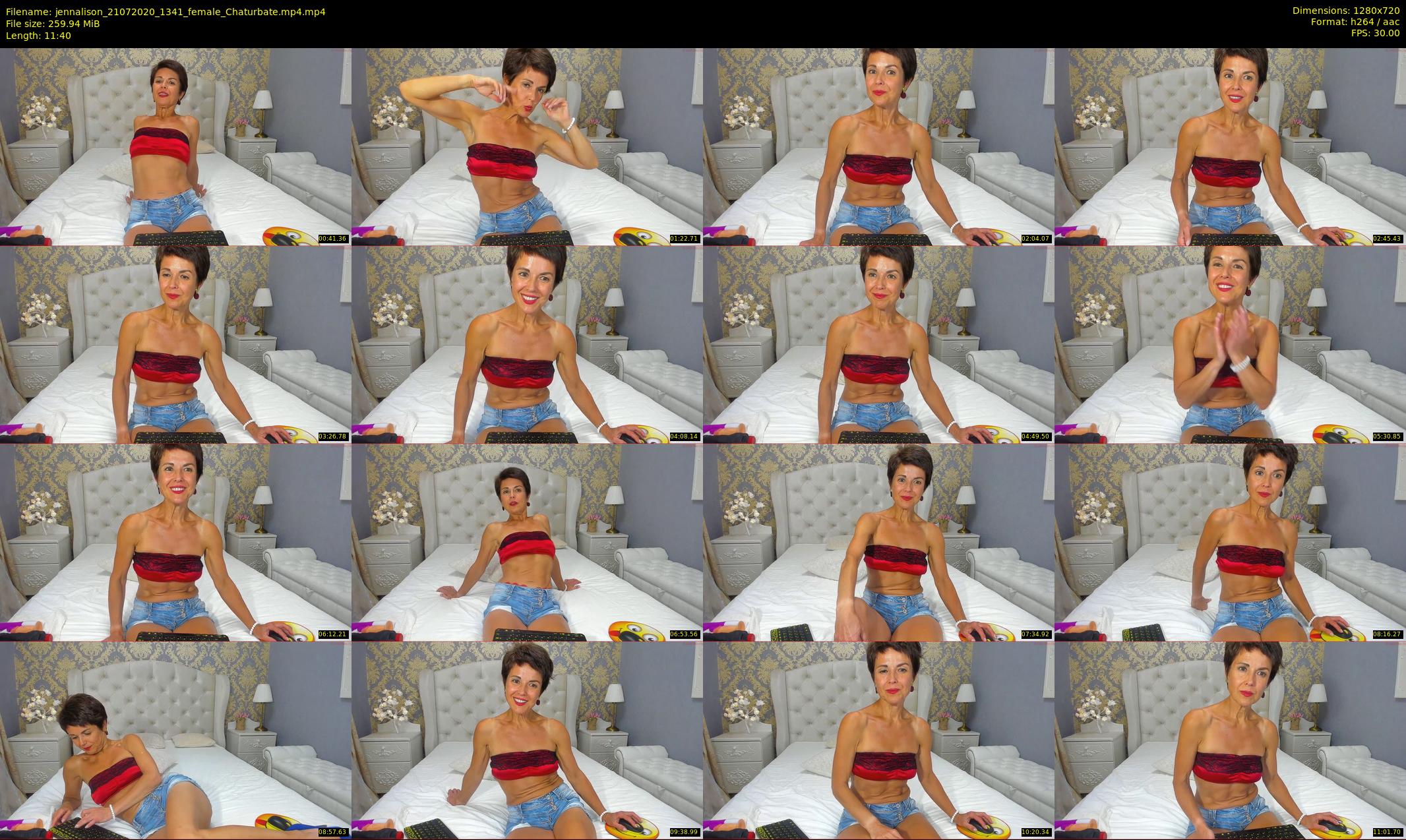 jennalison — 12 minute Chaturbate female cam show recording, 720p, Jul 21, 2020