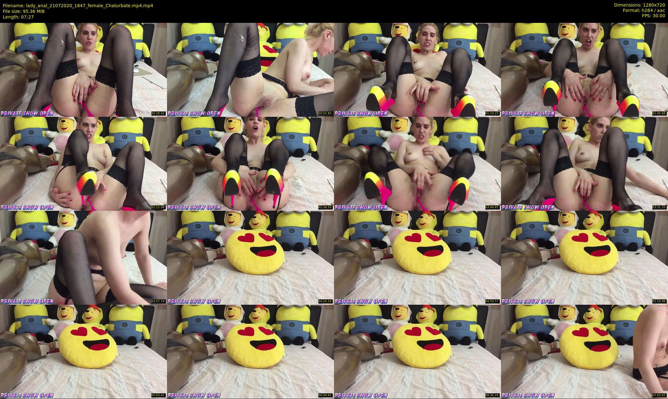 lady_anal — 8 minute Chaturbate female cam show recording, 720p, Jul 21, 2020
