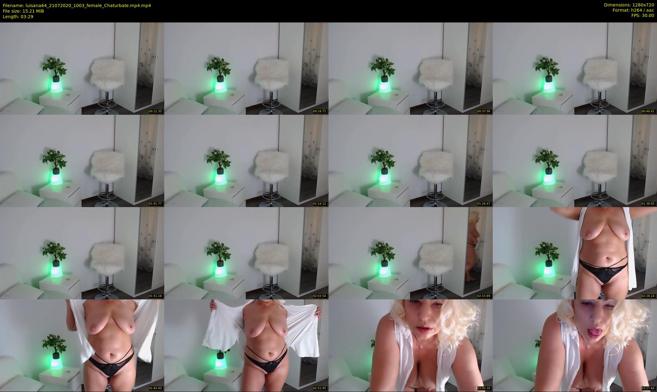 luisana64 — 4 minute Chaturbate female cam show recording, 720p, Jul 21, 2020