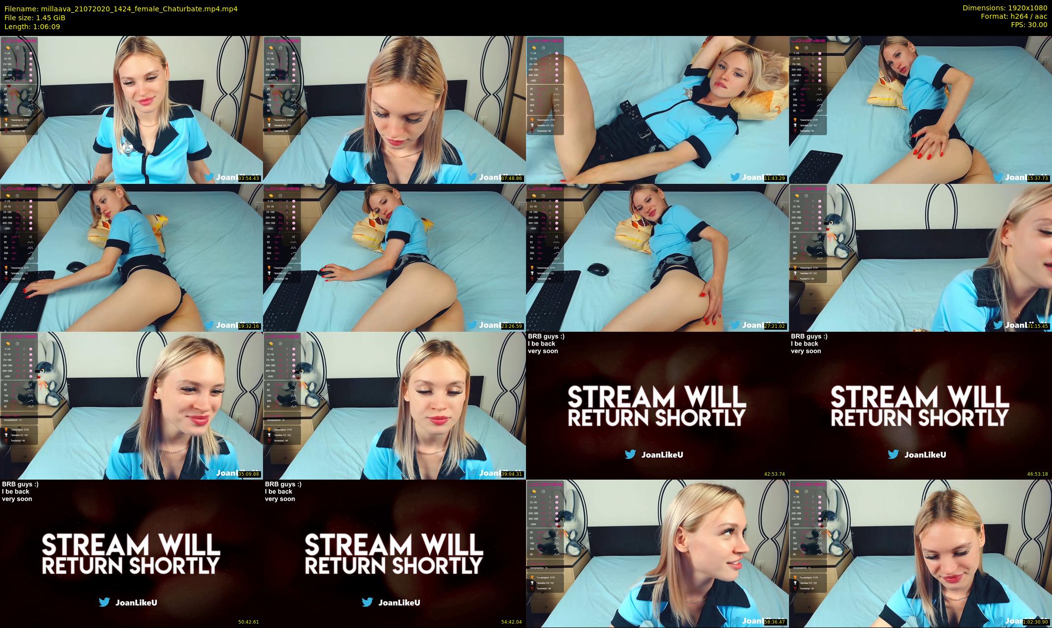 millaava — 67 minute Chaturbate female cam show recording, 1080p, Jul 21, 2020