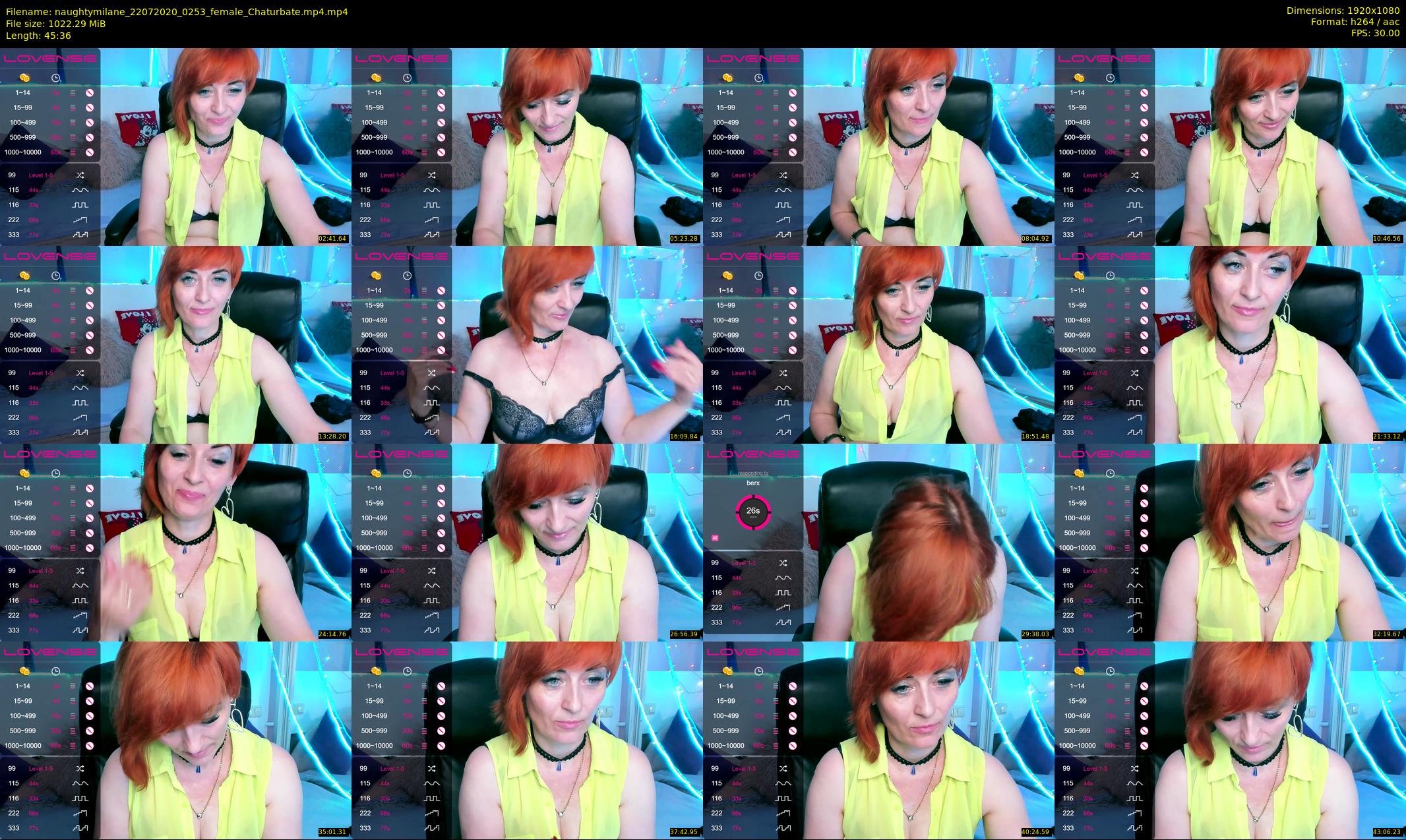 naughtymilane — 46 minute Chaturbate female cam show recording, 1080p, Jul 22, 2020