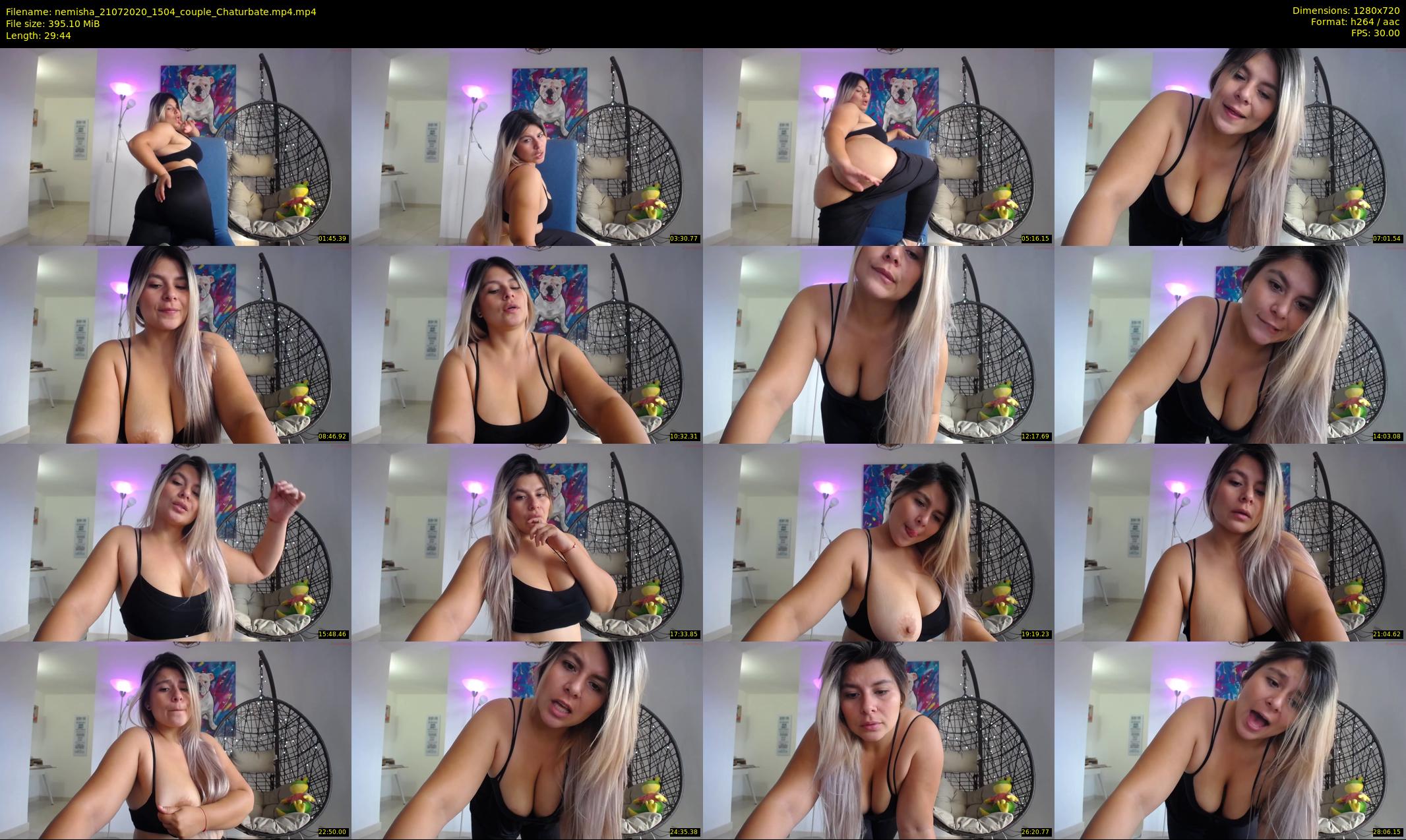 nemisha — 30 minute Chaturbate female cam show recording, 720p, Jul 21, 2020