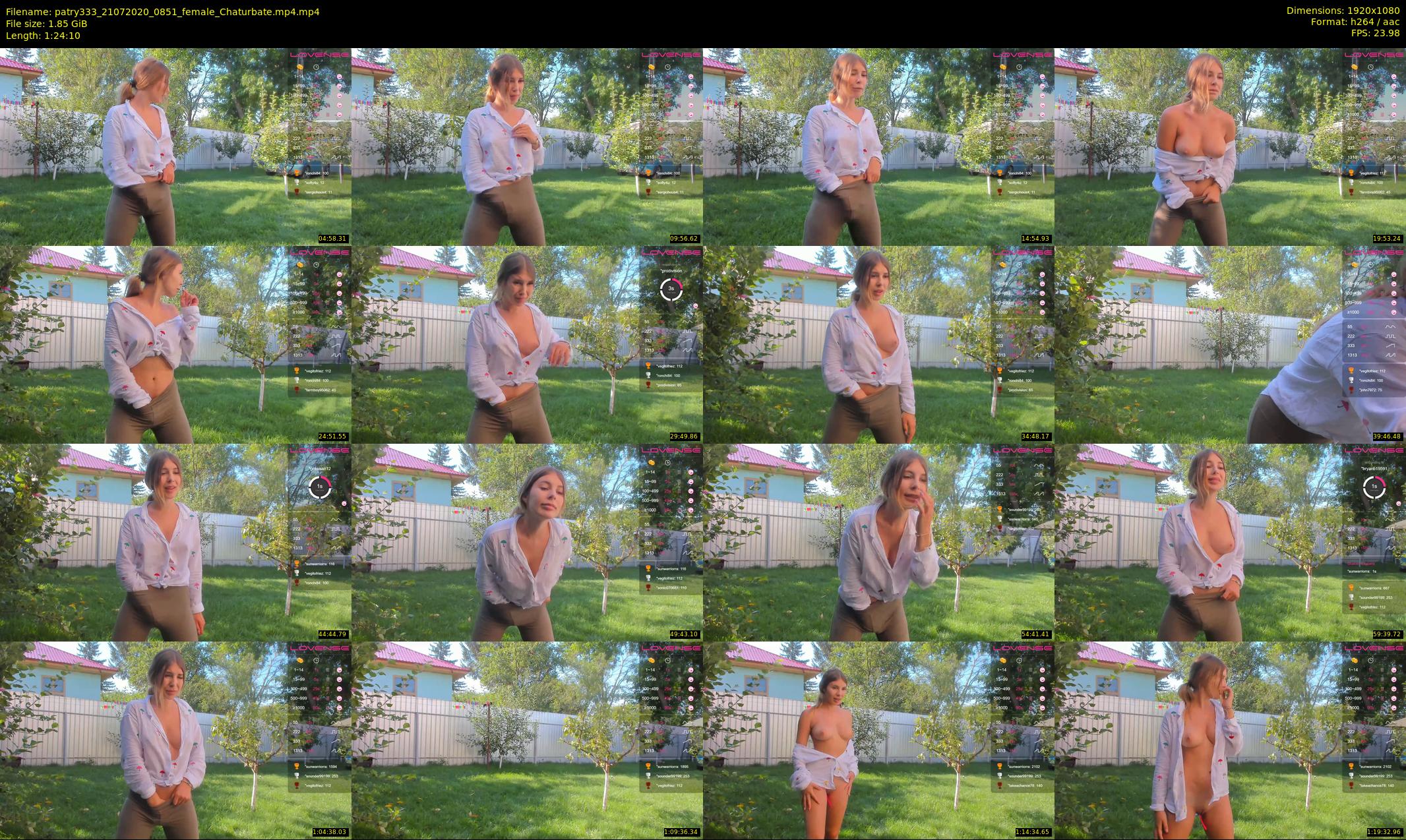 patry333 — 85 minute Chaturbate female cam show recording, 1080p, Jul 21, 2020