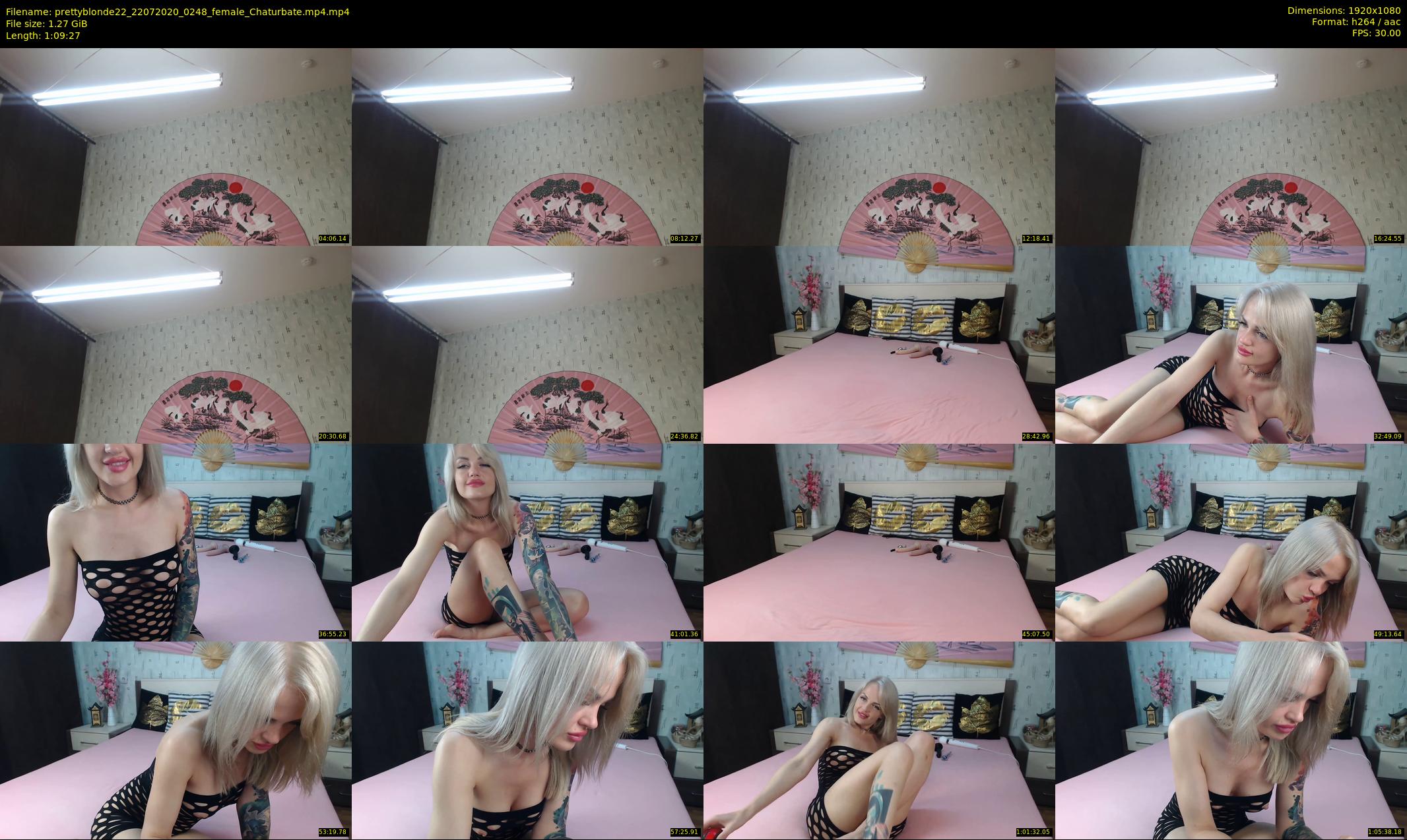 prettyblonde22 — 70 minute Chaturbate female cam show recording, 1080p, Jul 22, 2020