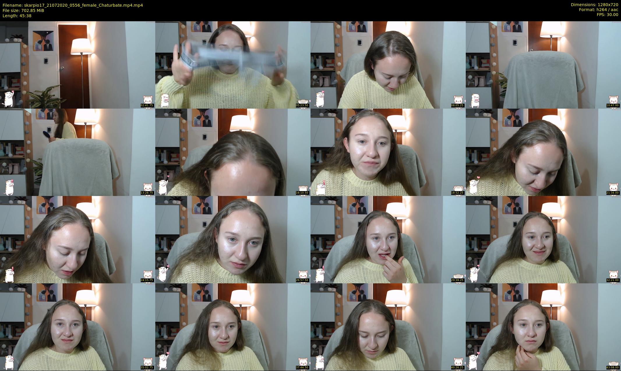 skarpio17 — 46 minute Chaturbate female cam show recording, 720p, Jul 21, 2020