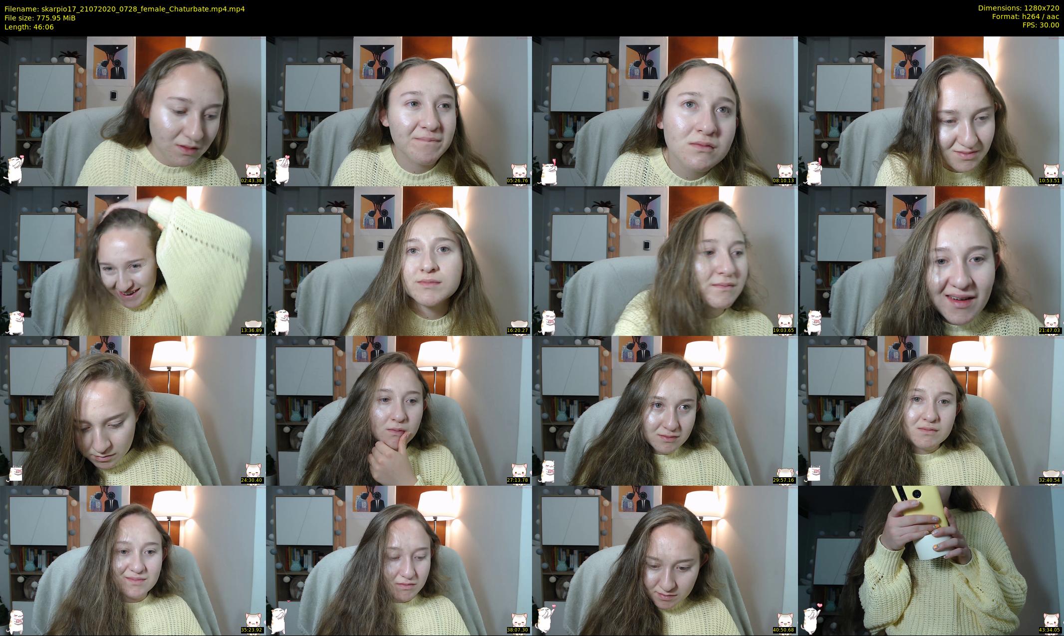 skarpio17 — 47 minute Chaturbate female cam show recording, 720p, Jul 21, 2020