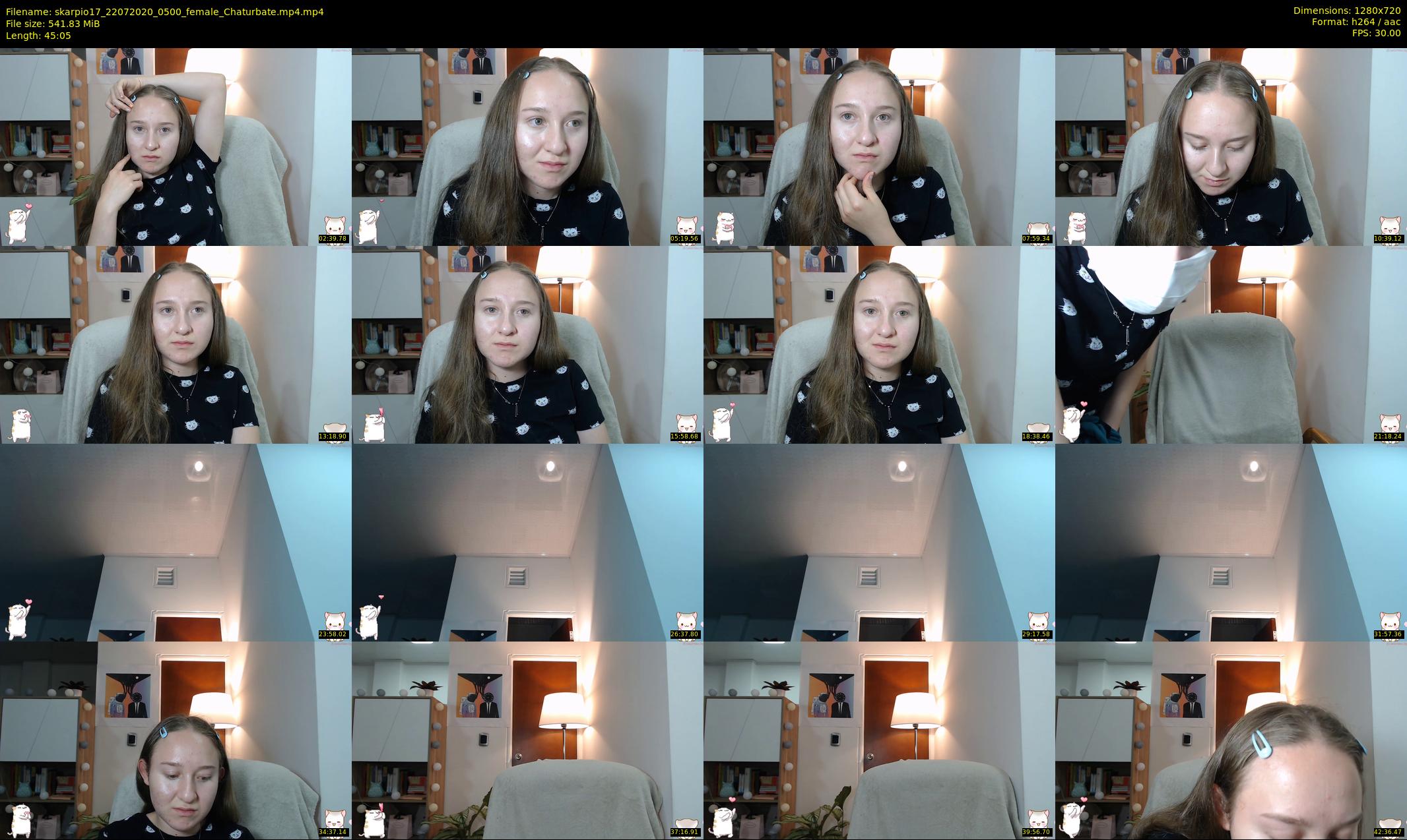 skarpio17 — 46 minute Chaturbate female cam show recording, 720p, Jul 22, 2020