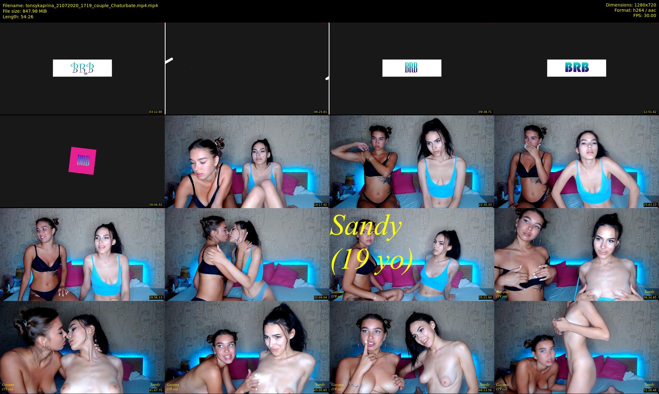 tonsykaprina — 55 minute Chaturbate couple cam show recording, 720p, Jul 21, 2020