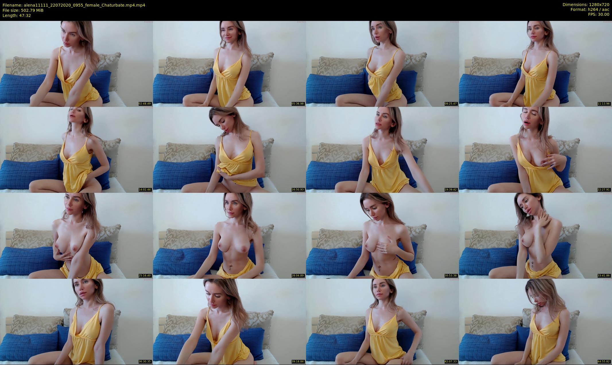 alena11111 — 48 minute Chaturbate female cam show recording, 720p, Jul 22, 2020