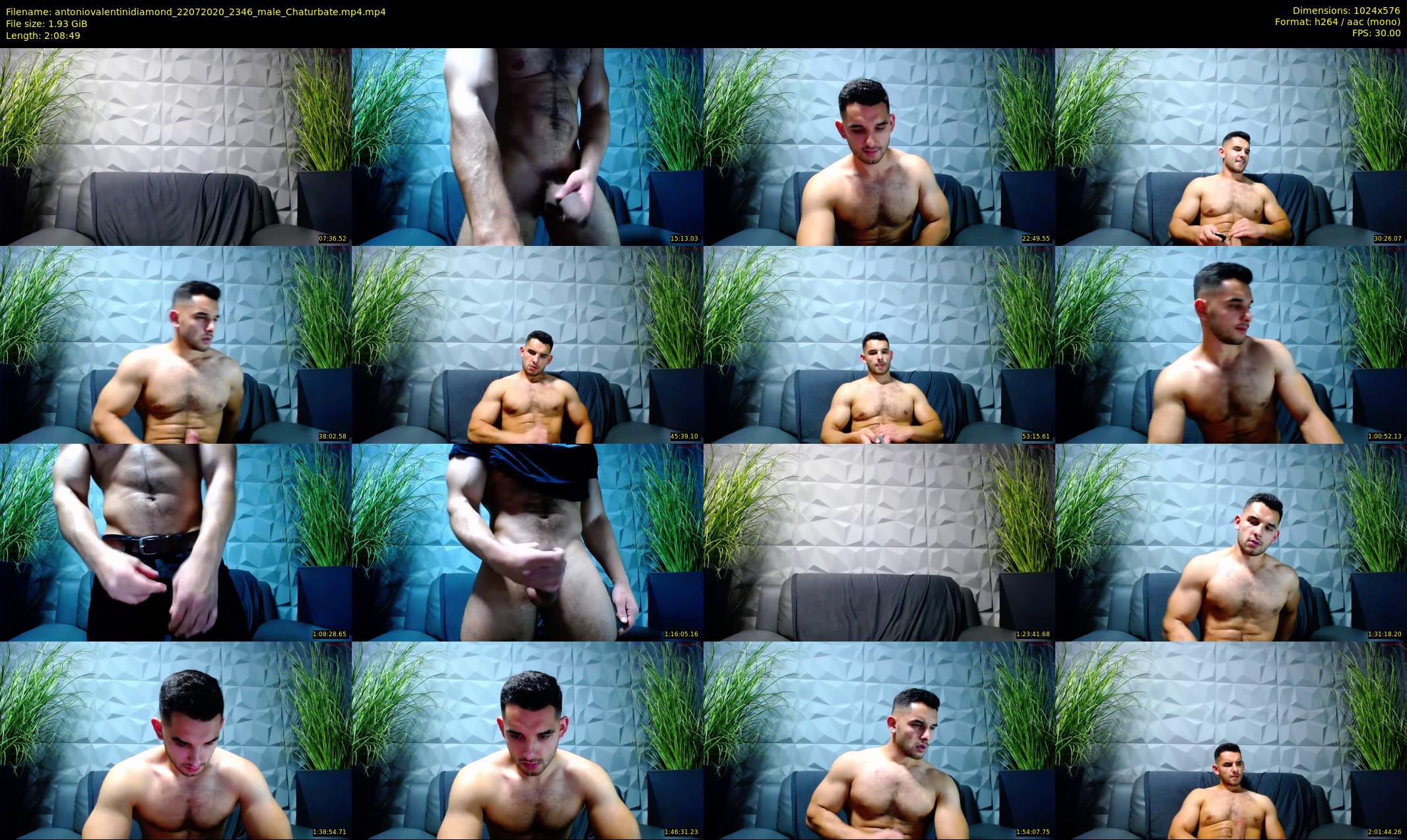 antoniovalentinidiamond — 129 minute Chaturbate male cam show recording, 480p, Jul 22, 2020