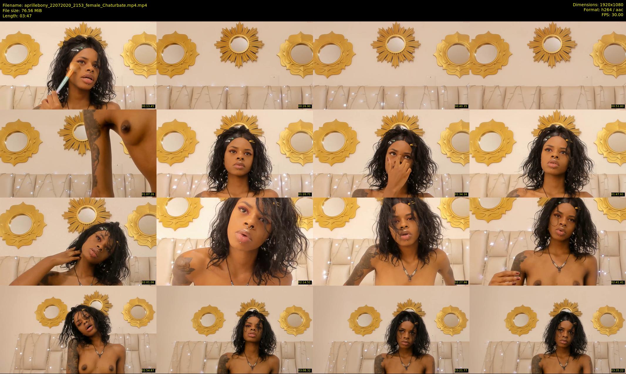 aprillebony — 4 minute Chaturbate female cam show recording, 1080p, Jul 22, 2020