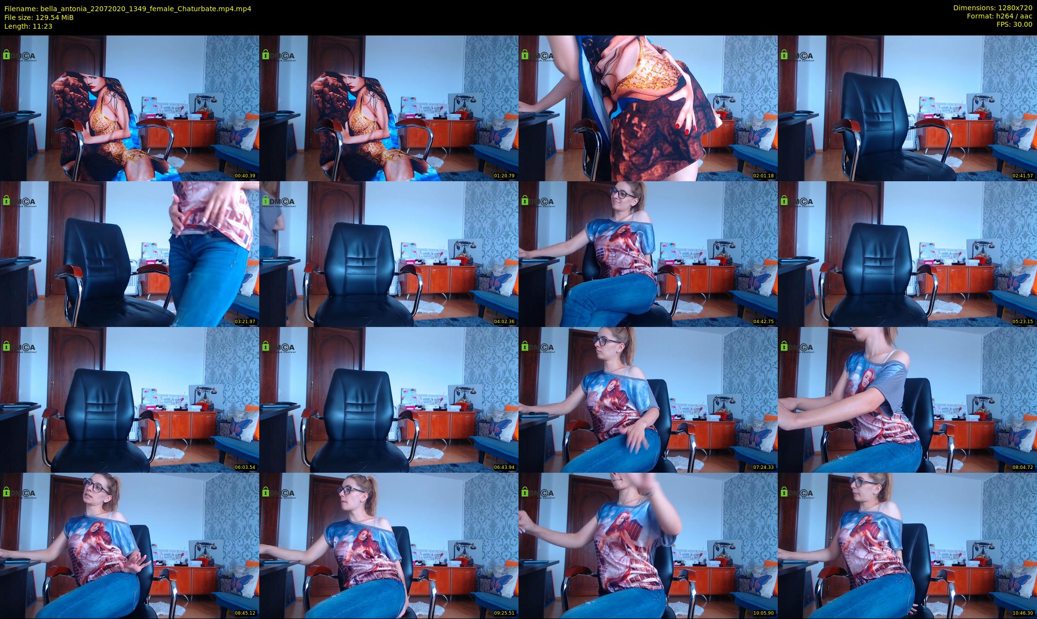 bella_antonia — 12 minute Chaturbate female cam show recording, 720p, Jul 22, 2020