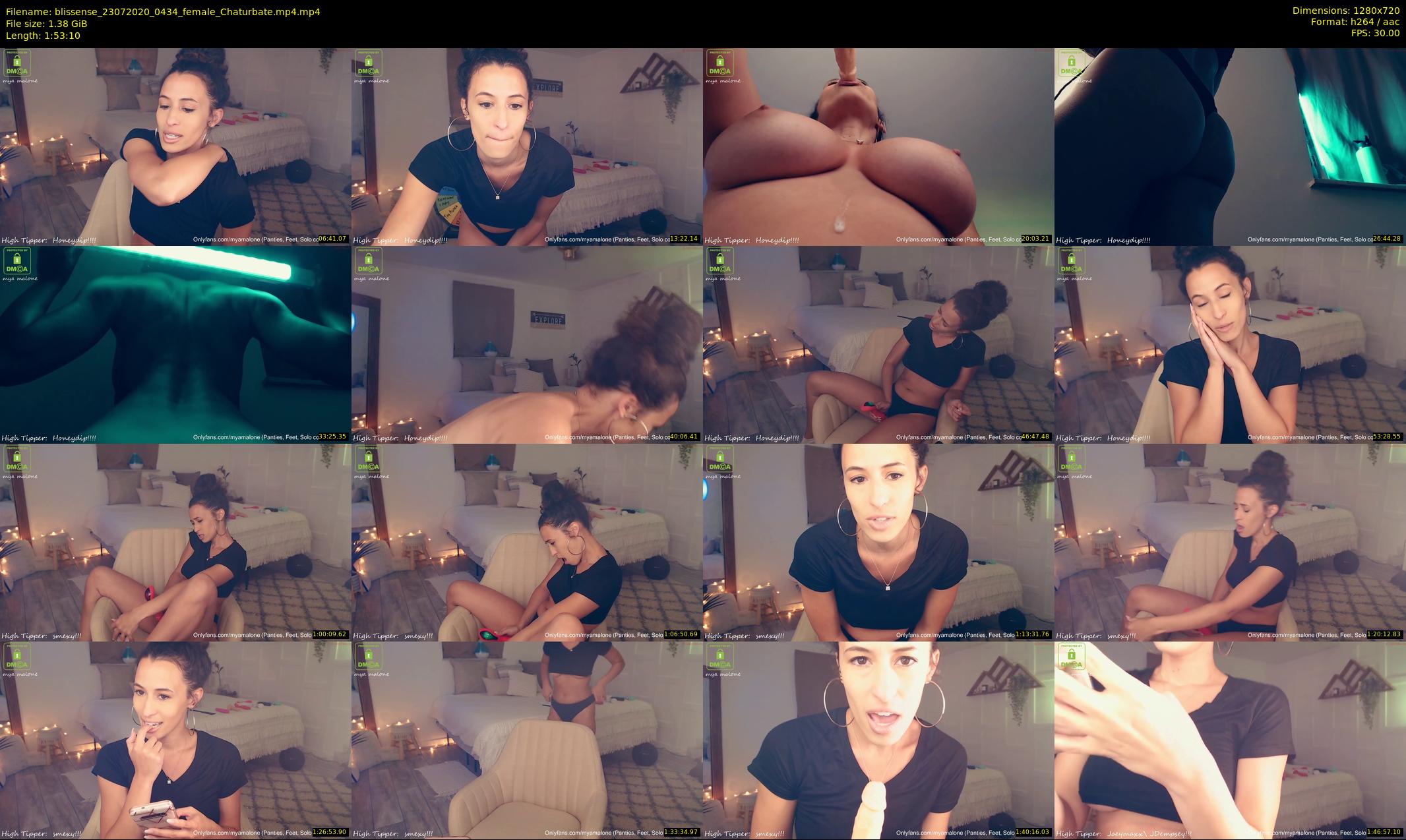 blissense — 114 minute Chaturbate female cam show recording, 720p, Jul 23, 2020