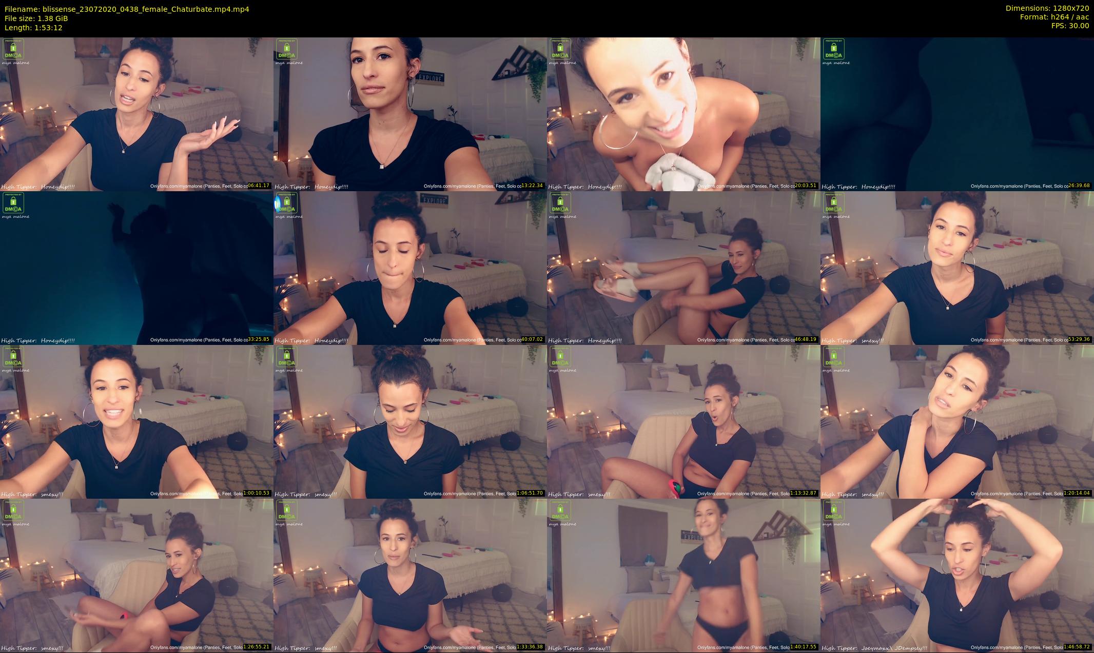 blissense — 114 minute Chaturbate female cam show recording, 720p, Jul 23, 2020