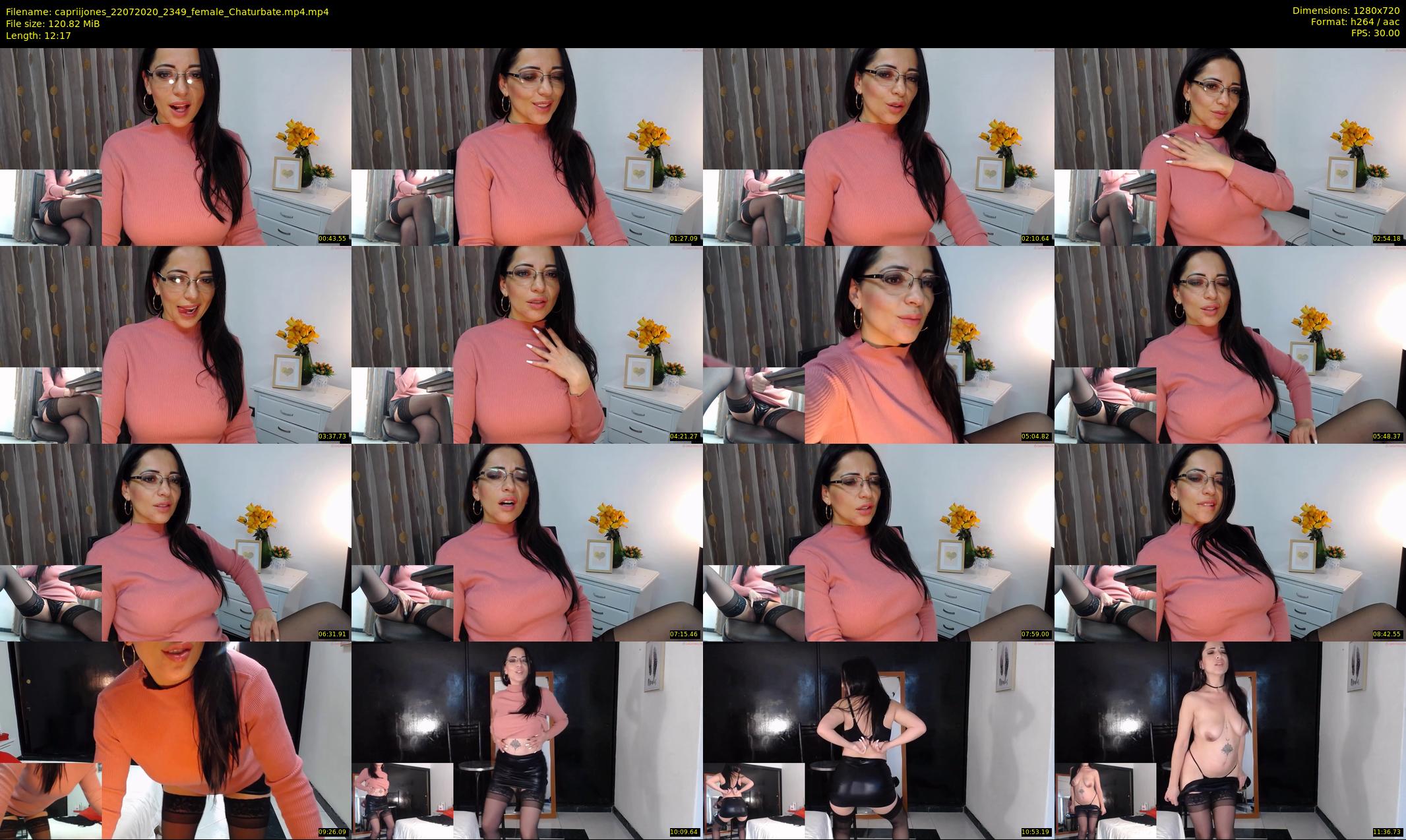 capriijones — 13 minute Chaturbate female cam show recording, 720p, Jul 22, 2020