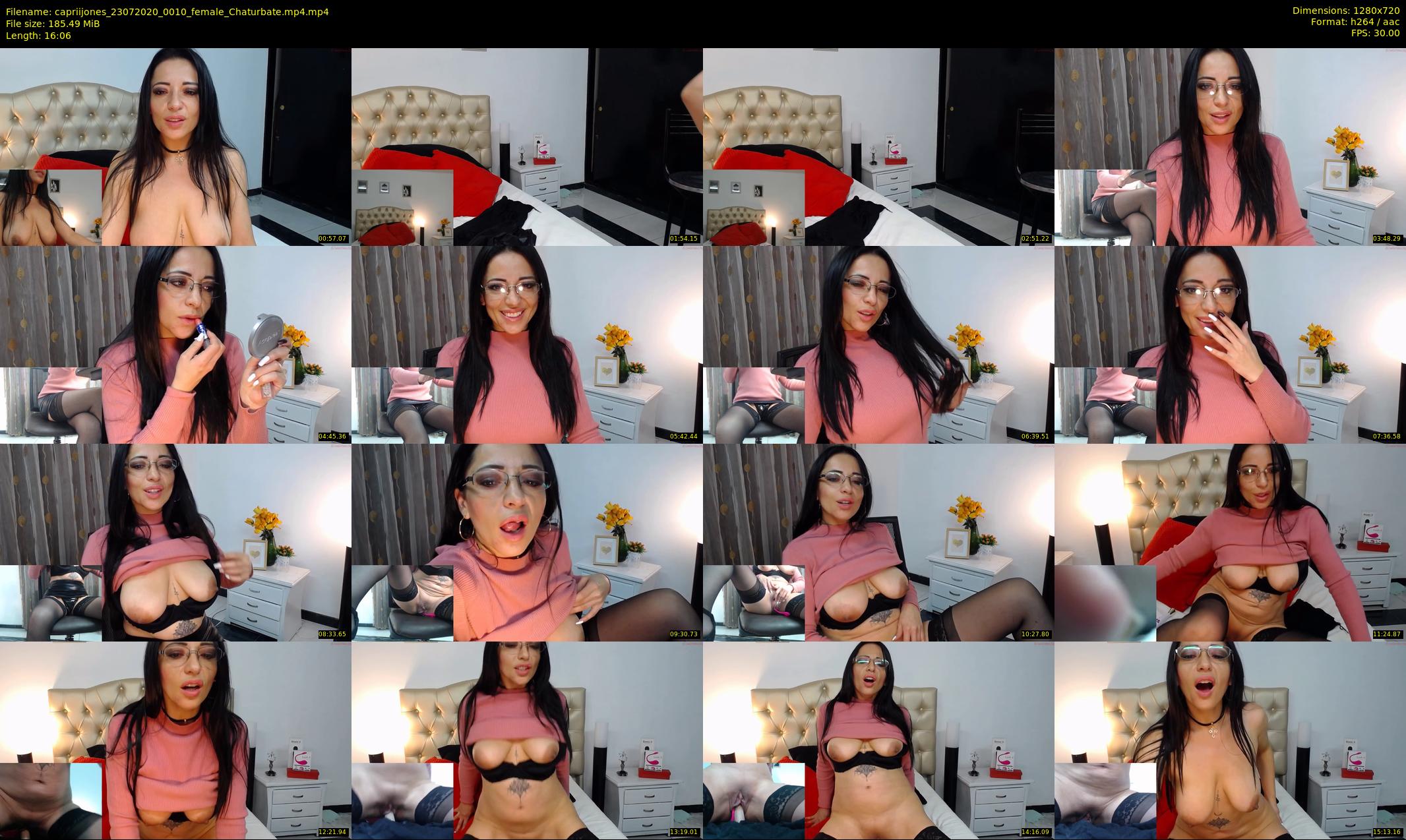 capriijones — 17 minute Chaturbate female cam show recording, 720p, Jul 23, 2020
