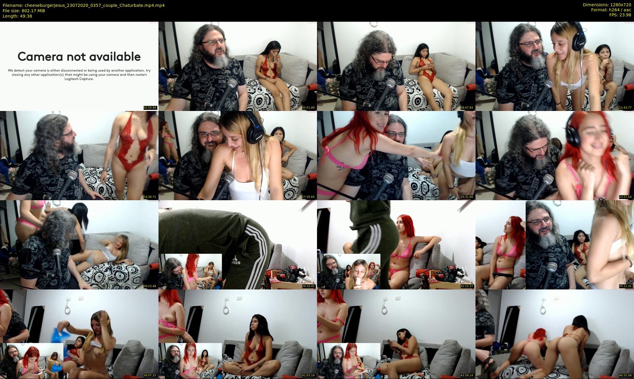cheeseburgerjesus — 50 minute Chaturbate couple cam show recording, 720p, Jul 23, 2020