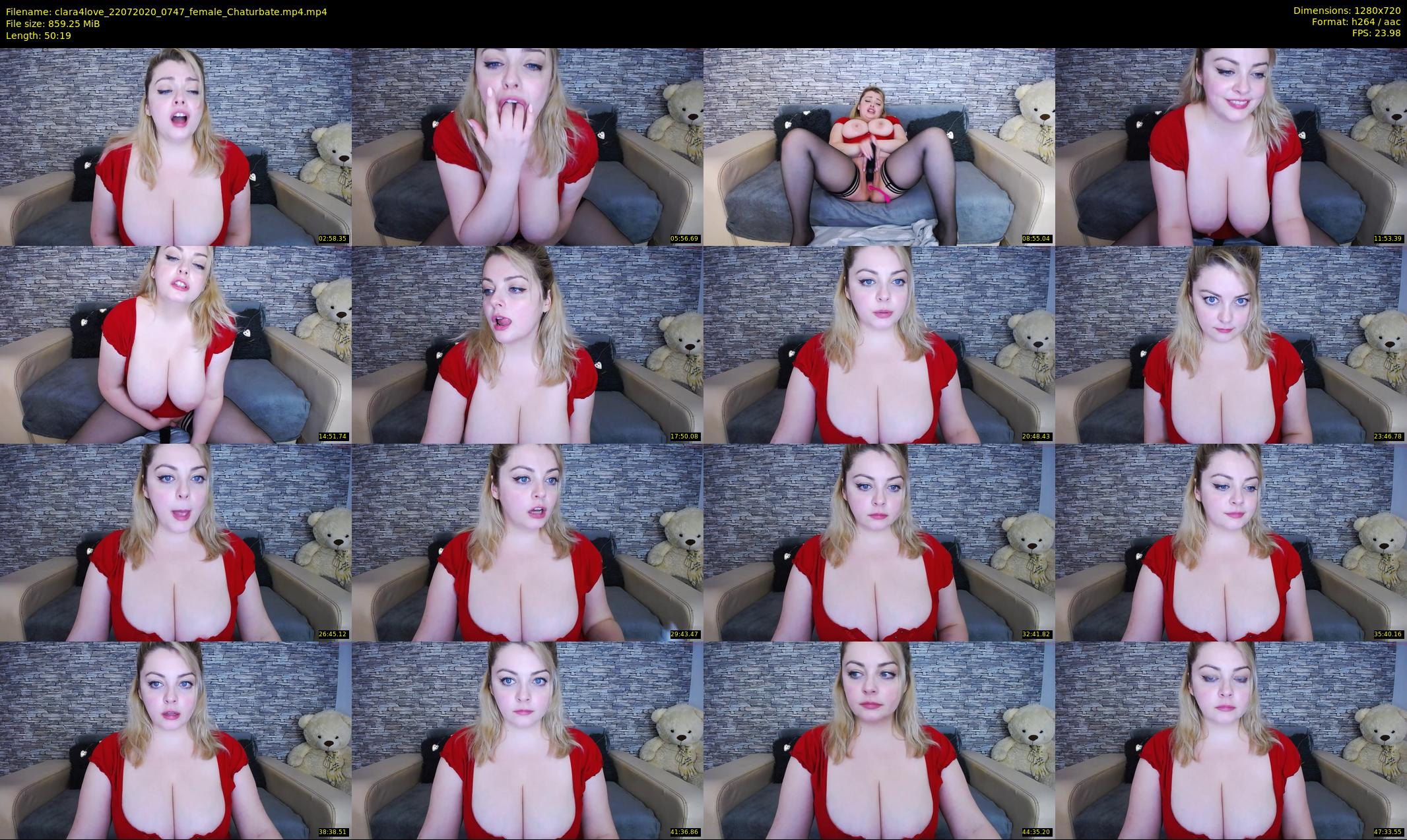 clara4love — 51 minute Chaturbate female cam show recording, 720p, Jul 22, 2020
