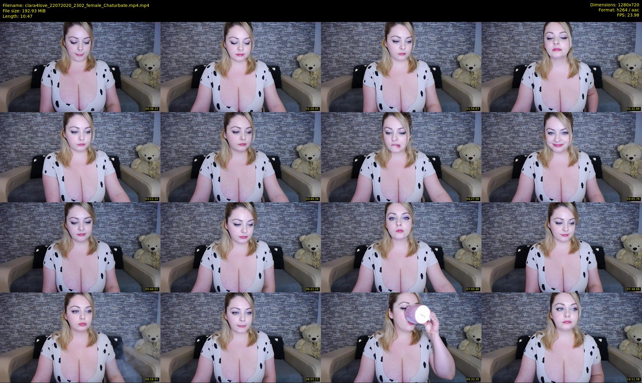 clara4love — 11 minute Chaturbate female cam show recording, 720p, Jul 22, 2020