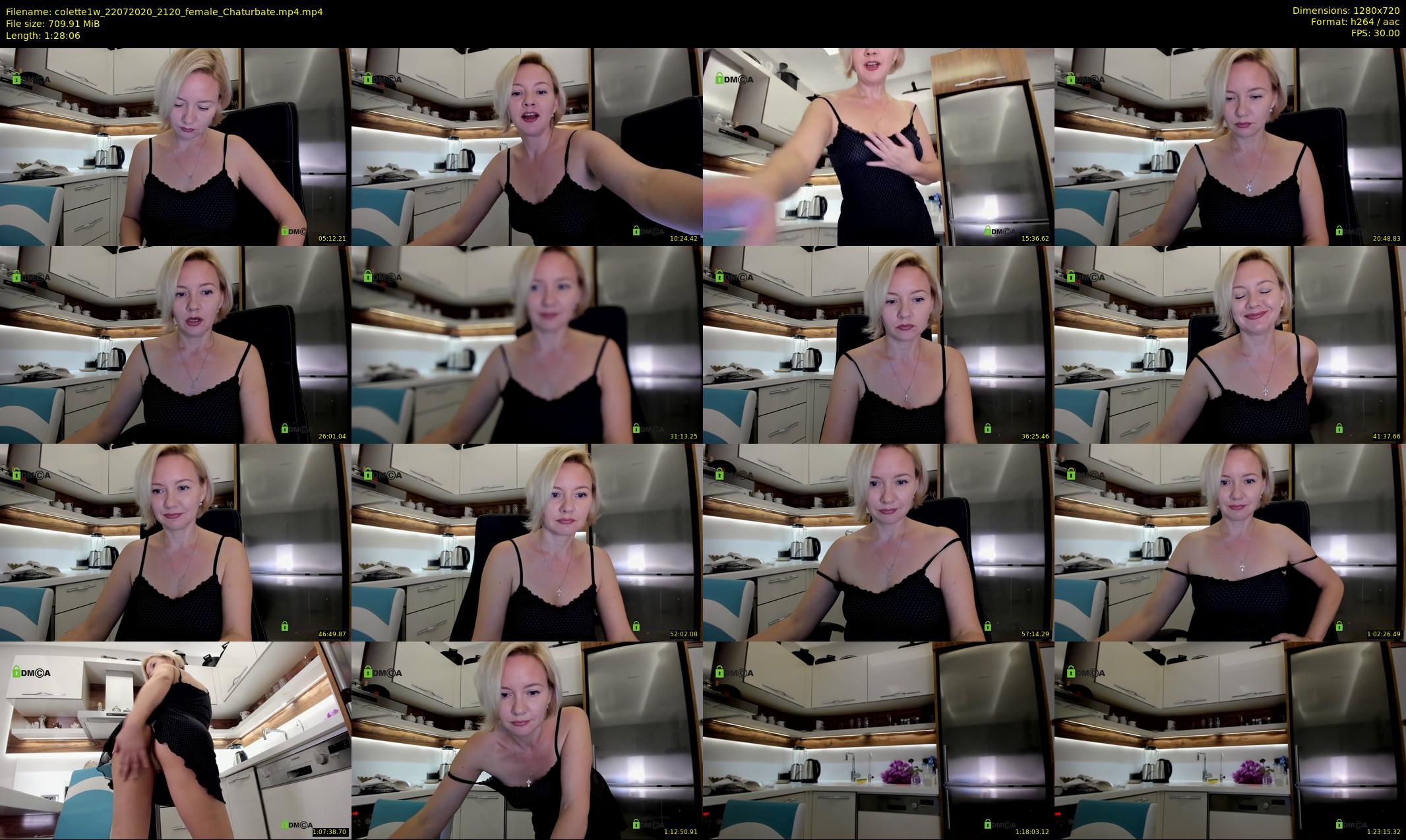 colette1w — 89 minute Chaturbate female cam show recording, 720p, Jul 22, 2020