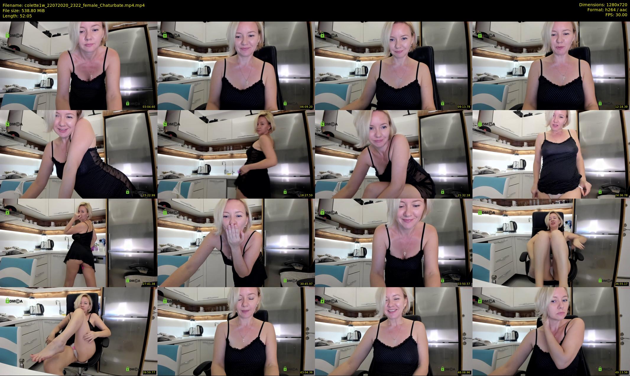 colette1w — 53 minute Chaturbate female cam show recording, 720p, Jul 22, 2020