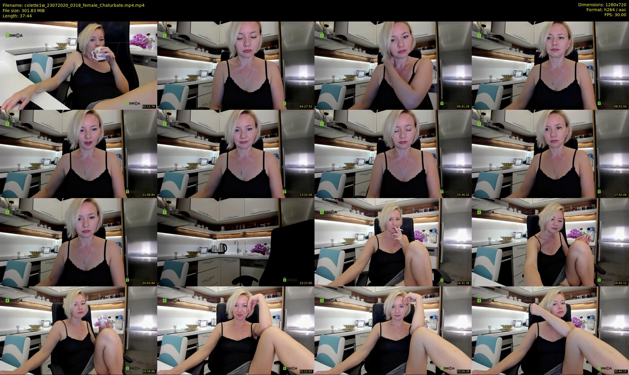 colette1w — 38 minute Chaturbate female cam show recording, 720p, Jul 23, 2020