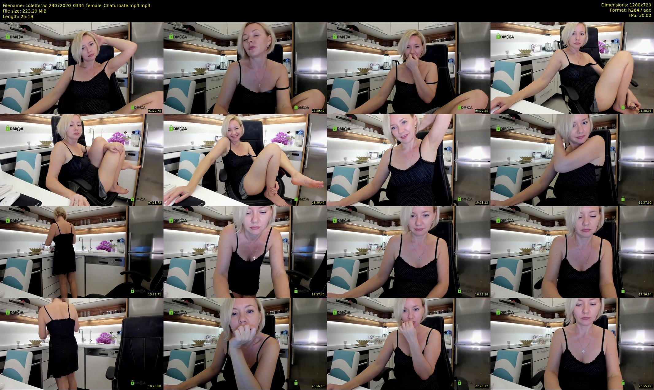 colette1w — 26 minute Chaturbate female cam show recording, 720p, Jul 23, 2020