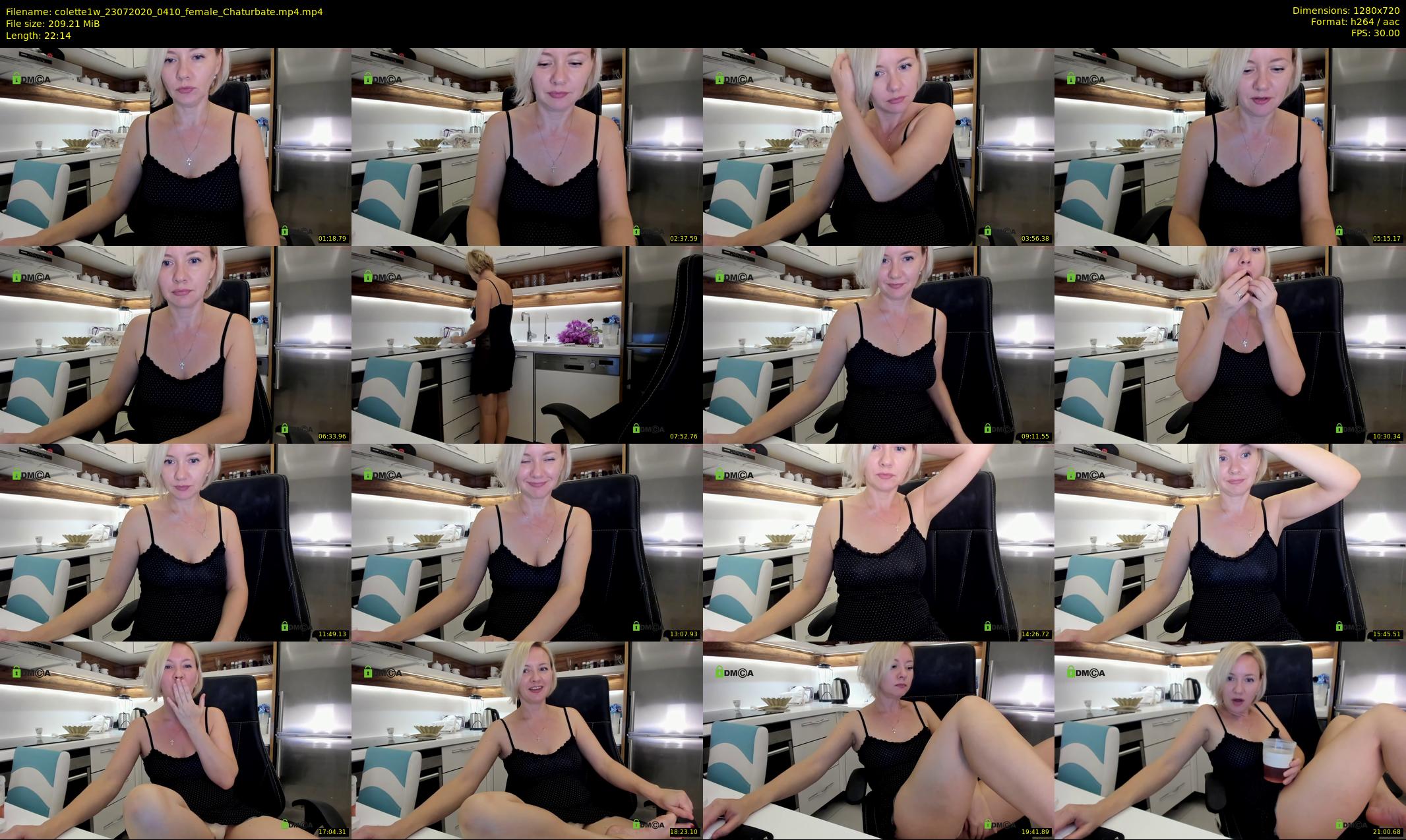 colette1w — 23 minute Chaturbate female cam show recording, 720p, Jul 23, 2020