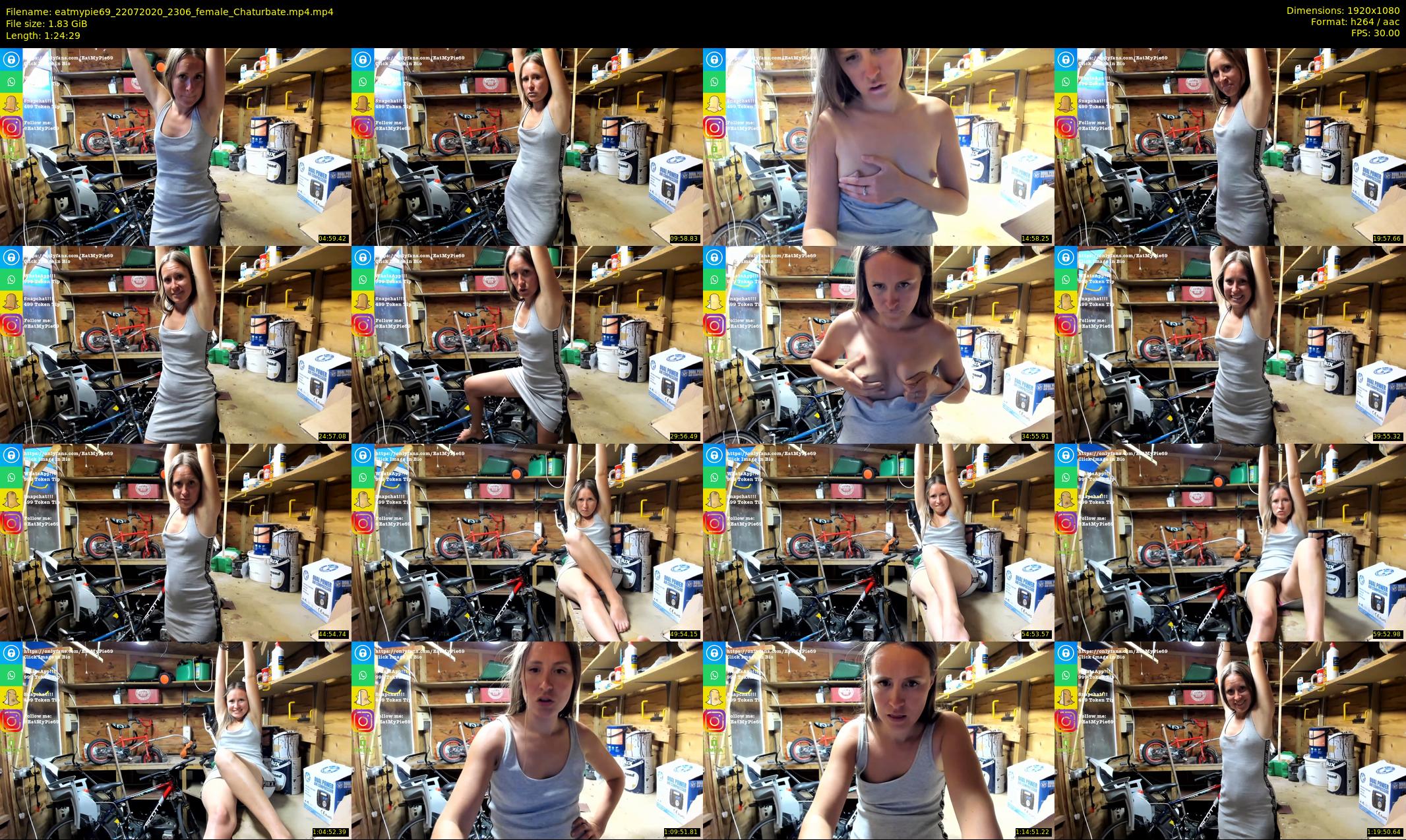 eatmypie69 — 85 minute Chaturbate female cam show recording, 1080p, Jul 22, 2020