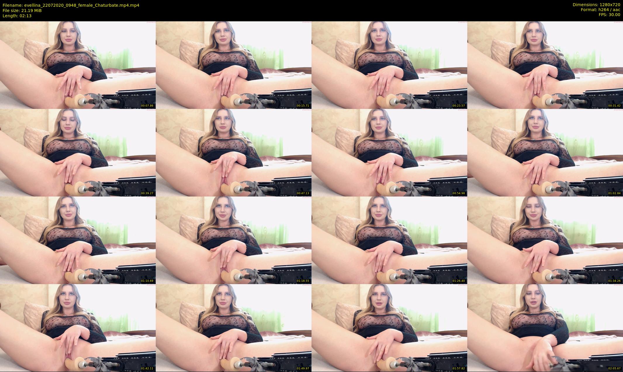 evellina — 3 minute Chaturbate female cam show recording, 720p, Jul 22, 2020