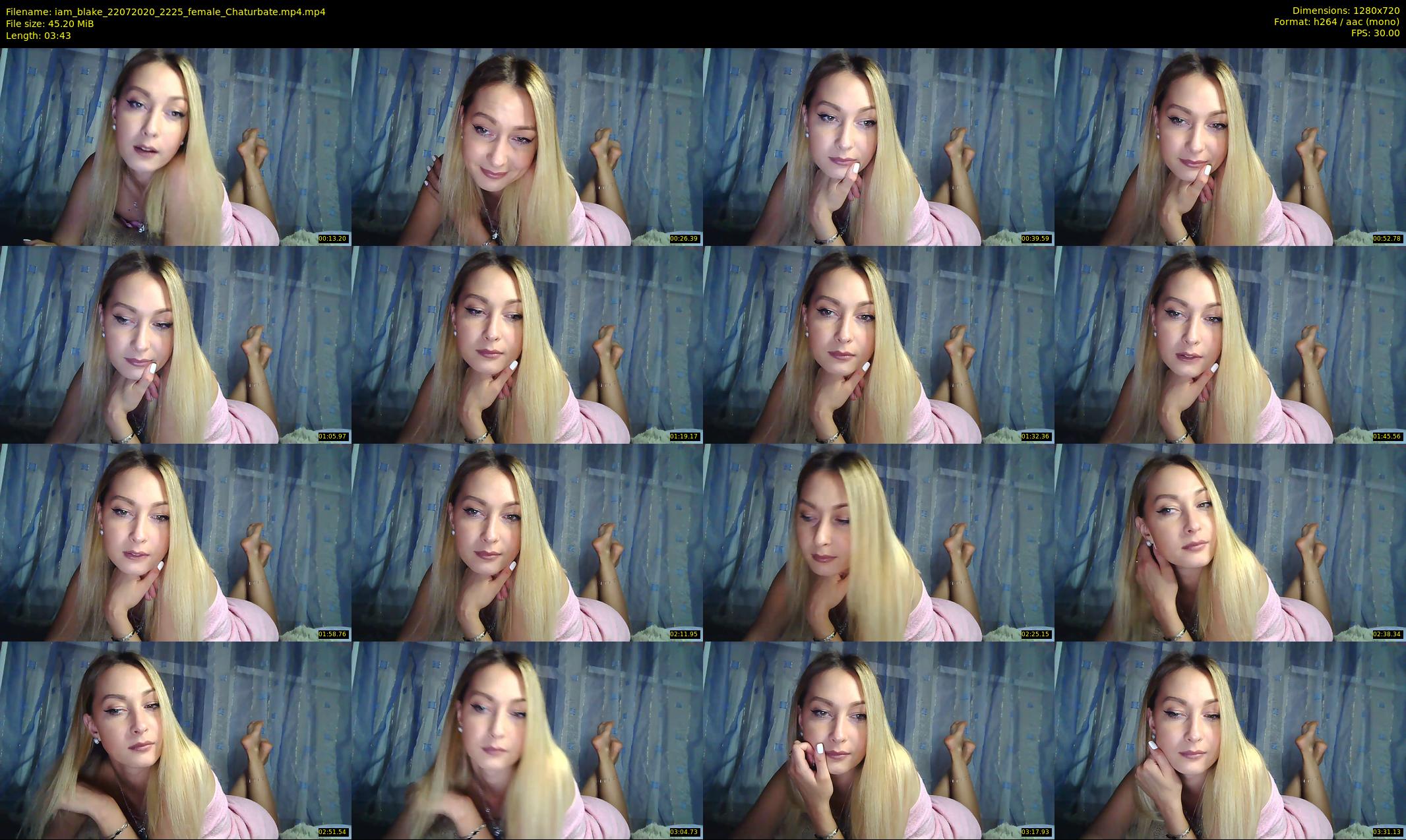 iam_blake — 4 minute Chaturbate female cam show recording, 720p, Jul 22, 2020