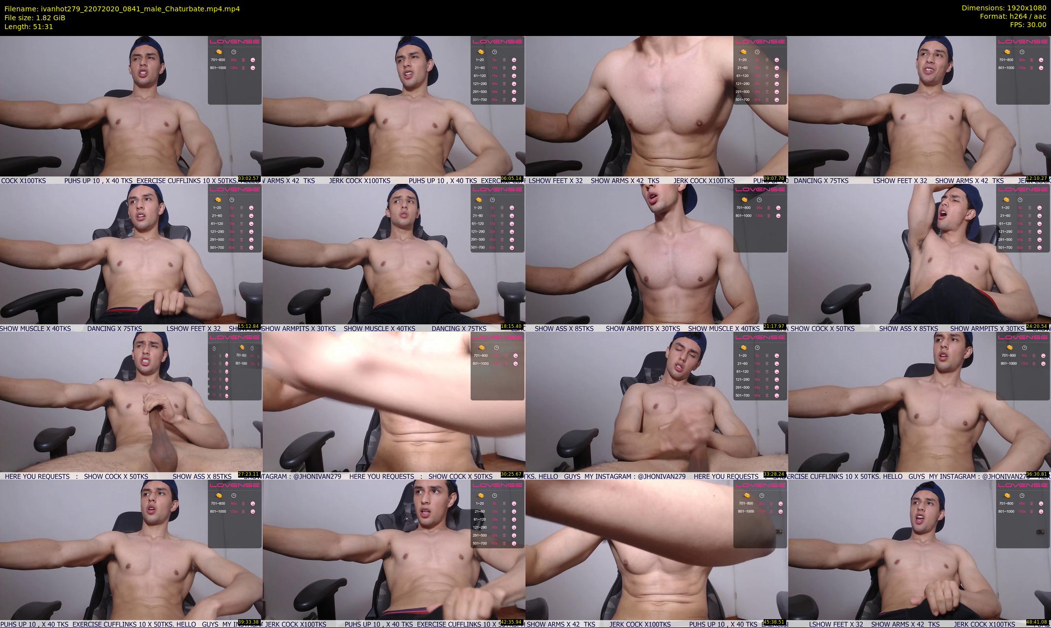 ivanhot279 — 52 minute Chaturbate male cam show recording, 1080p, Jul 22, 2020